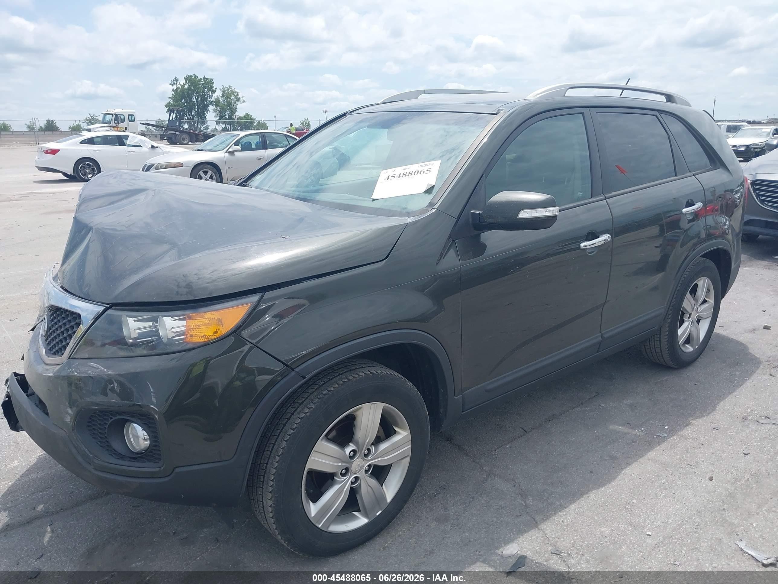 2012 Kia Sorento Ex V6 Green vin: 5XYKU4A25CG229034