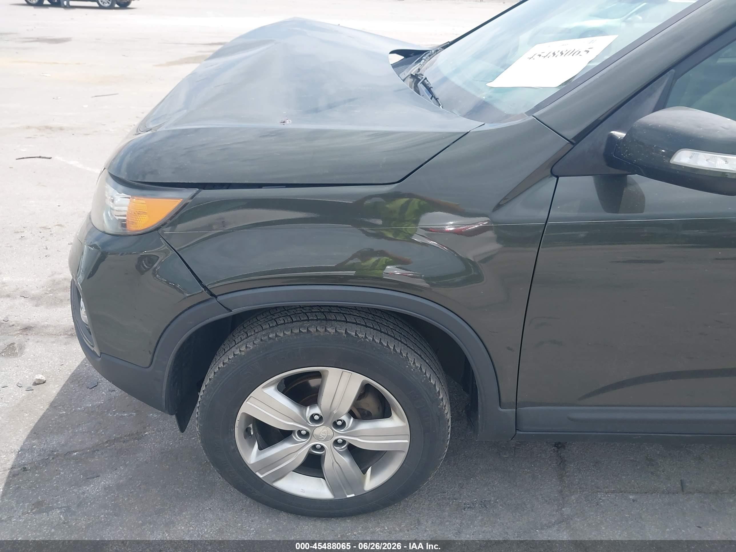 2012 Kia Sorento Ex V6 Green vin: 5XYKU4A25CG229034