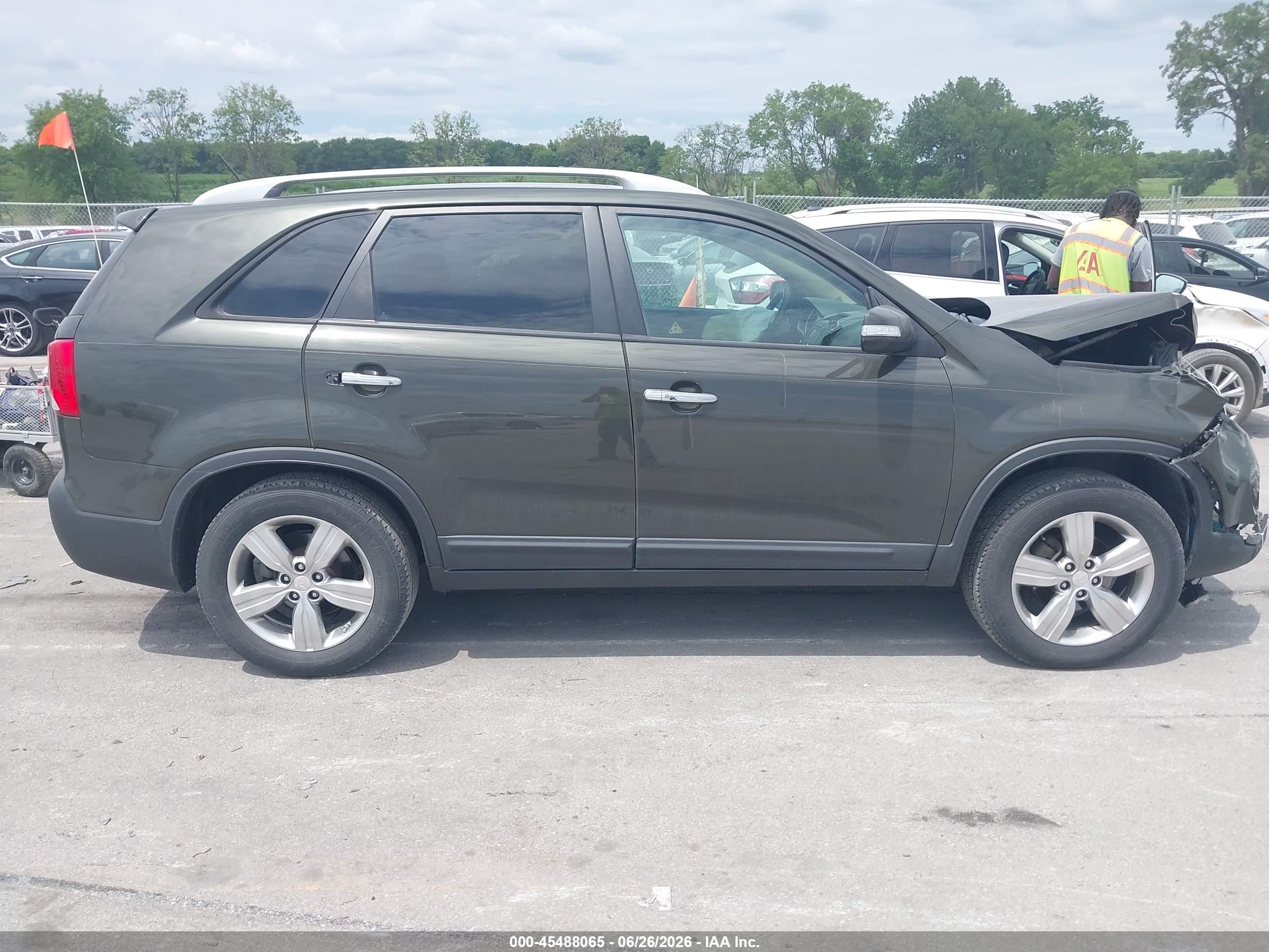 2012 Kia Sorento Ex V6 Green vin: 5XYKU4A25CG229034