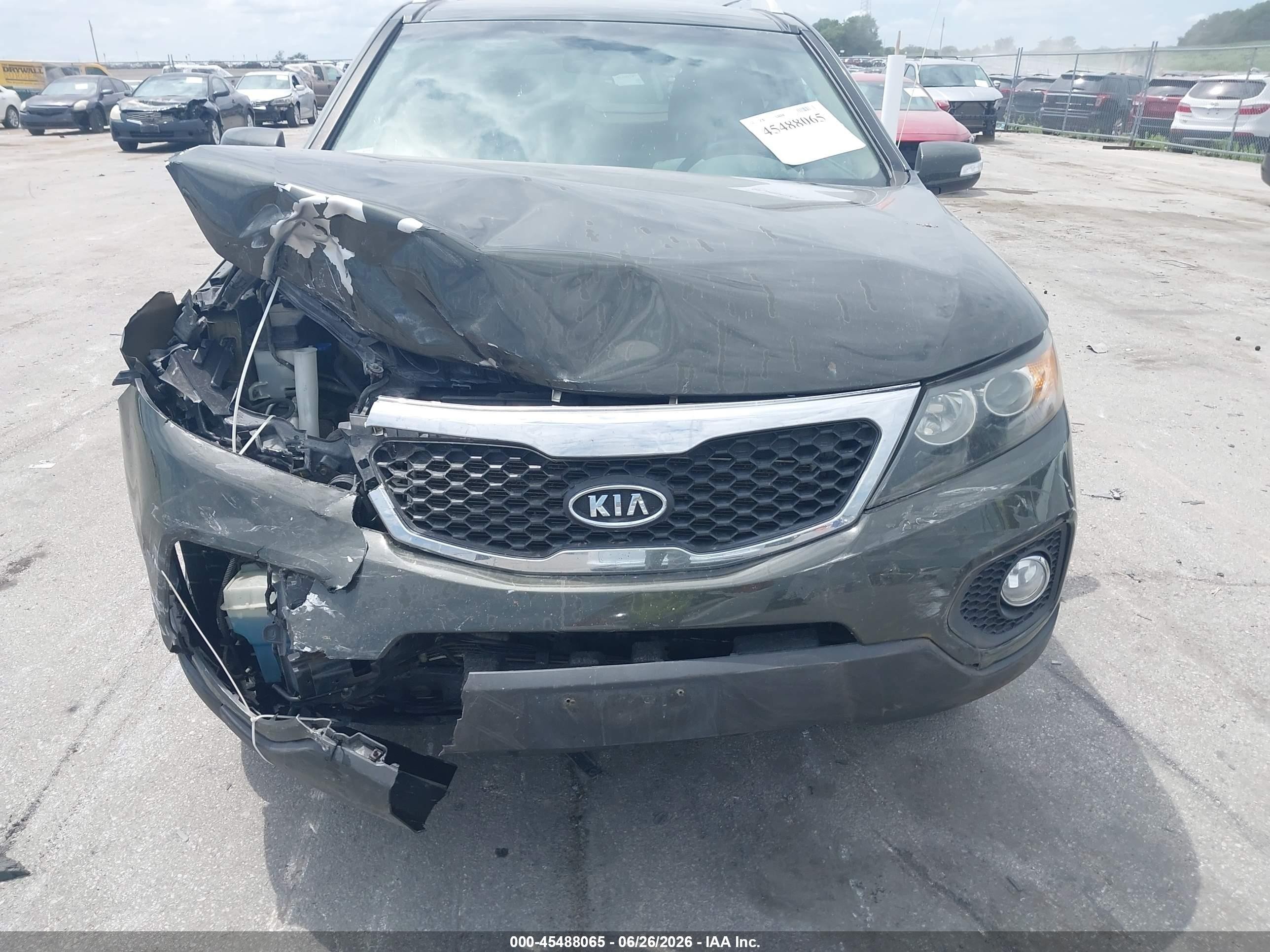 2012 Kia Sorento Ex V6 Green vin: 5XYKU4A25CG229034