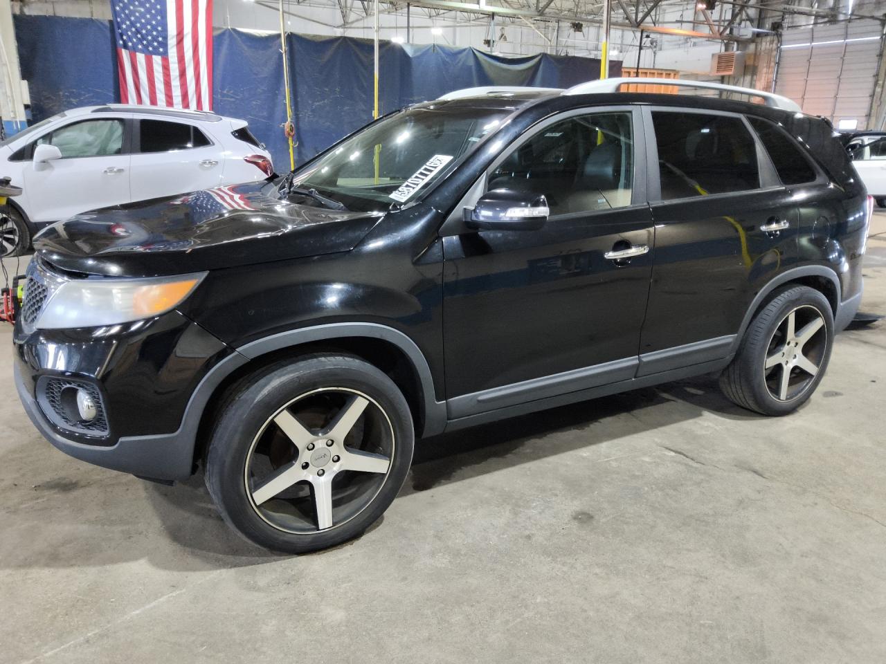 2011 Kia Sorento Ex Black vin: 5XYKU4A26BG083550 Damage: Left Rear Door, Dent(S) W/ Paint Dmg, 1 To 2 Inches
