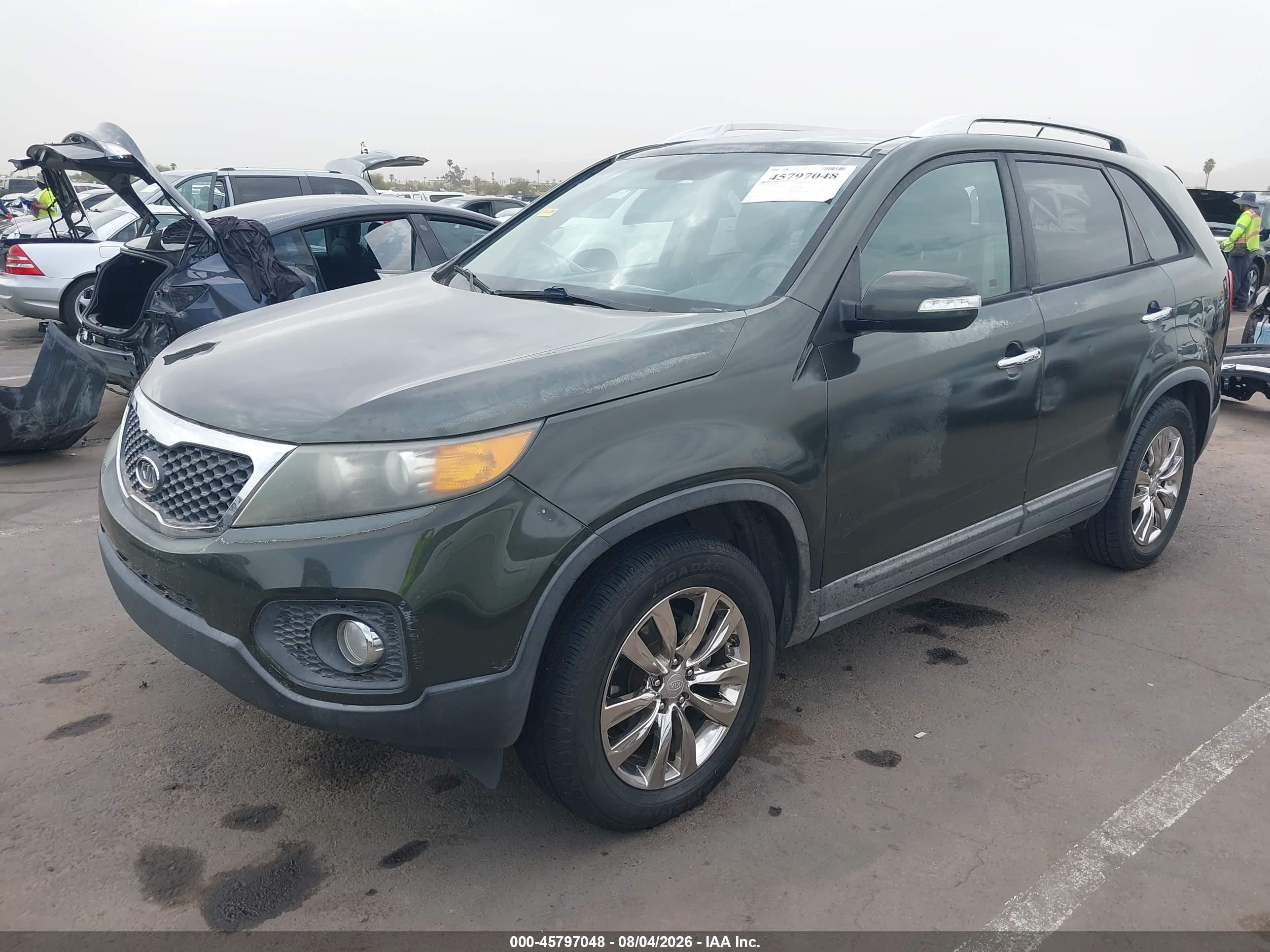 2011 Kia Sorento Ex V6 Серый vin: 5XYKU4A26BG143973