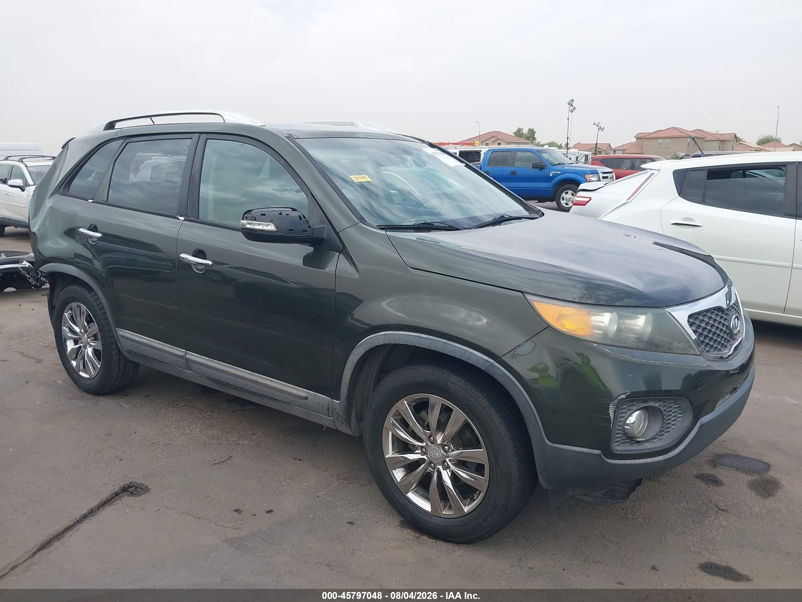 2011 Kia Sorento Ex V6 Gray vin: 5XYKU4A26BG143973