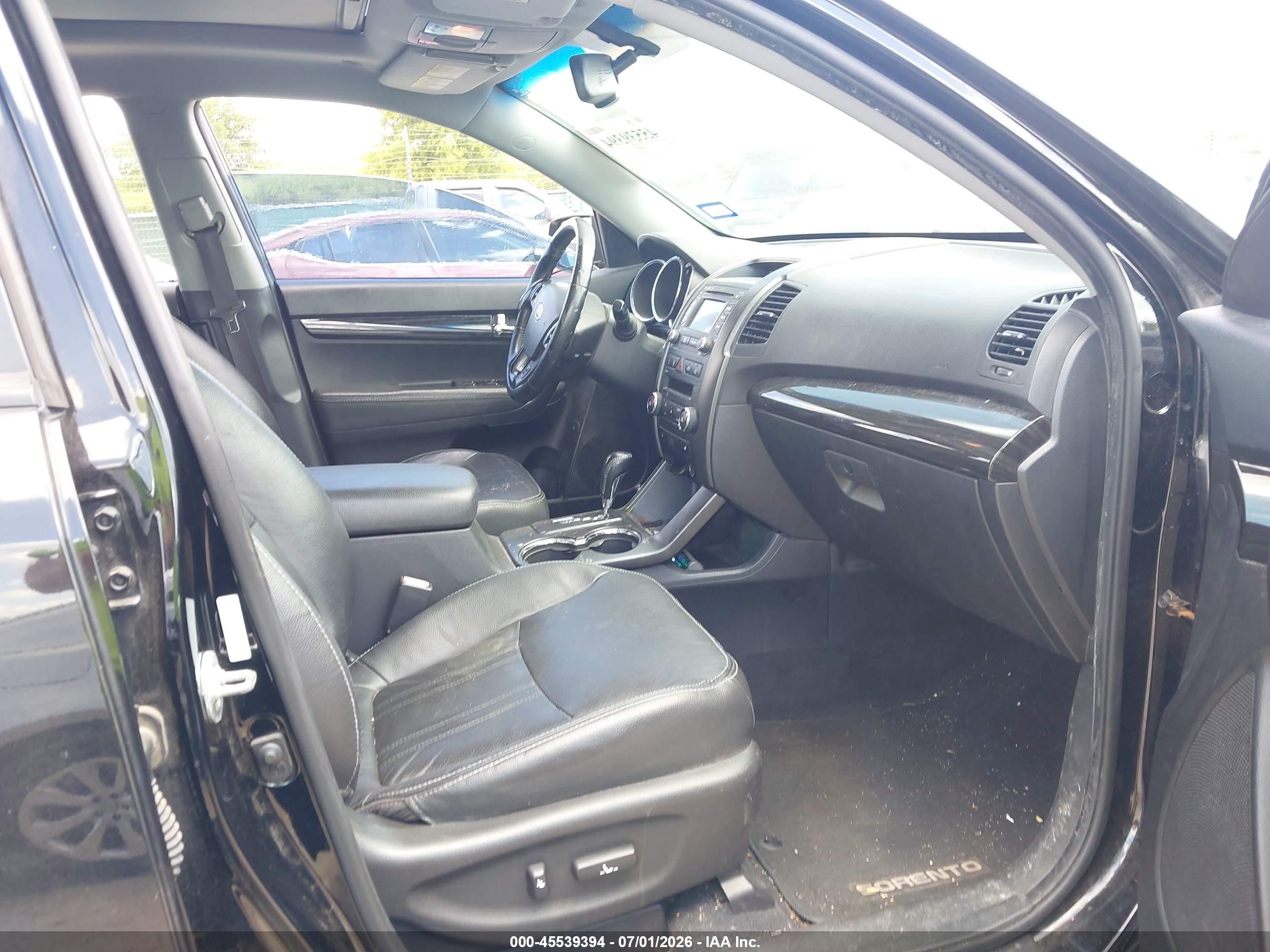 2013 Kia Sorento Ex V6 Черный vin: 5XYKU4A26DG410726