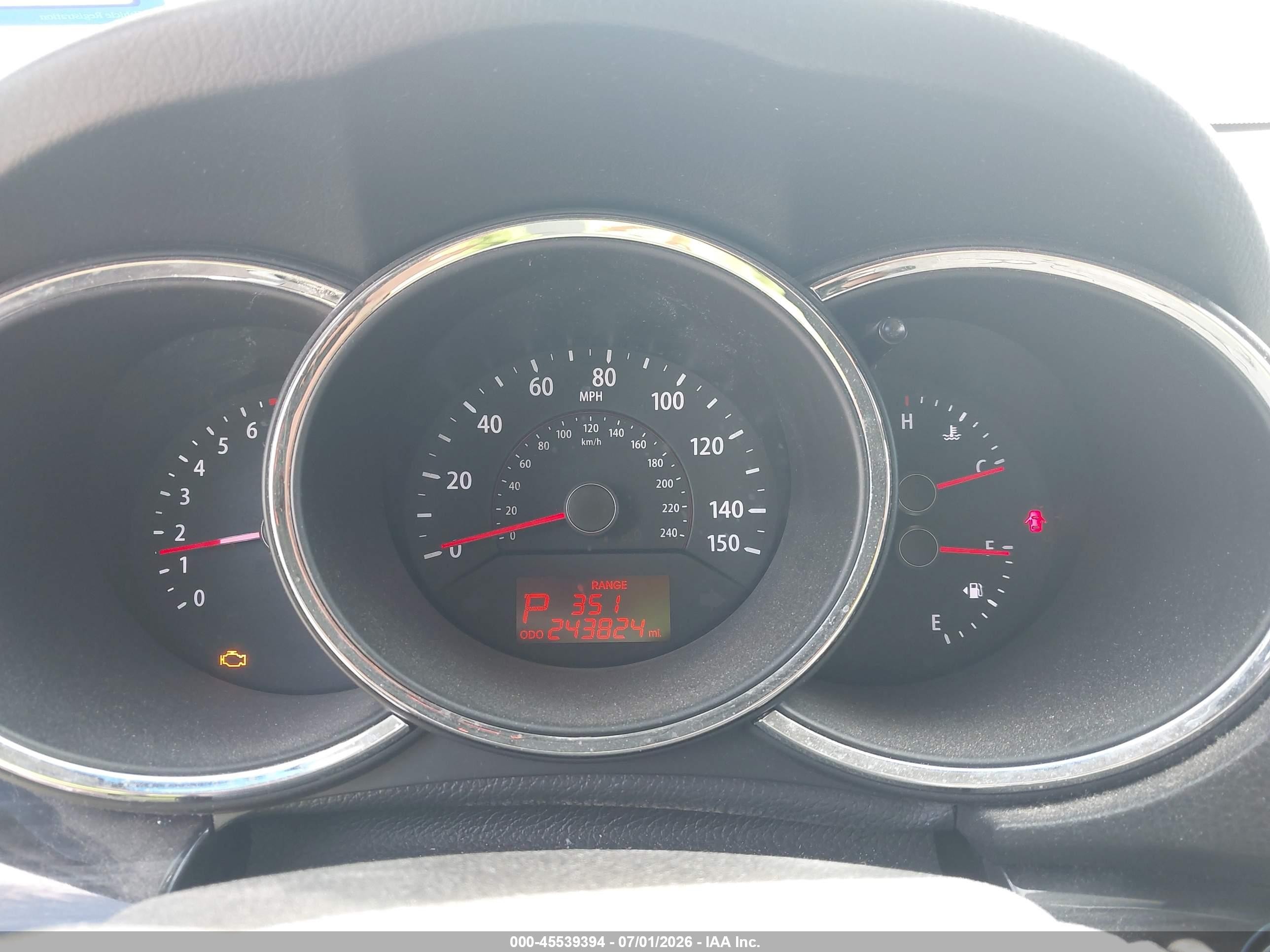 2013 Kia Sorento Ex V6 Черный vin: 5XYKU4A26DG410726