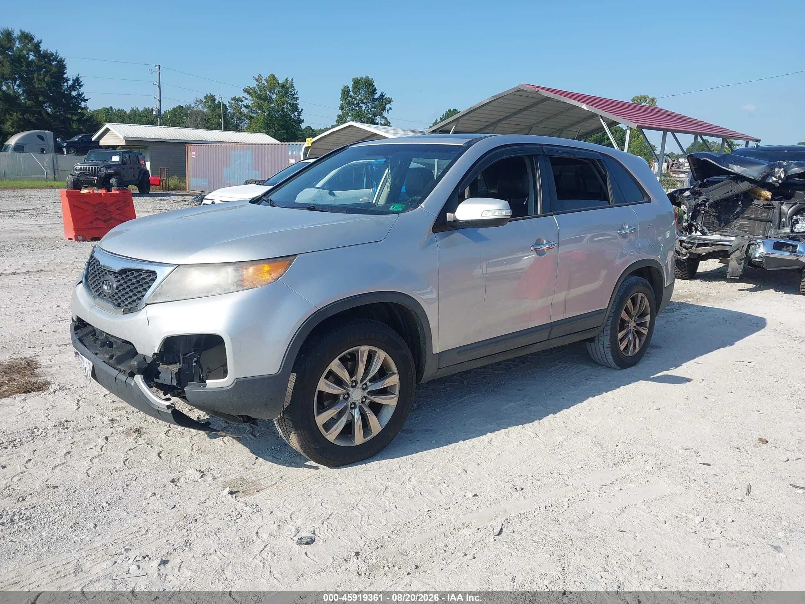 2011 Kia Sorento Ex V6 Серебряный vin: 5XYKU4A27BG013040