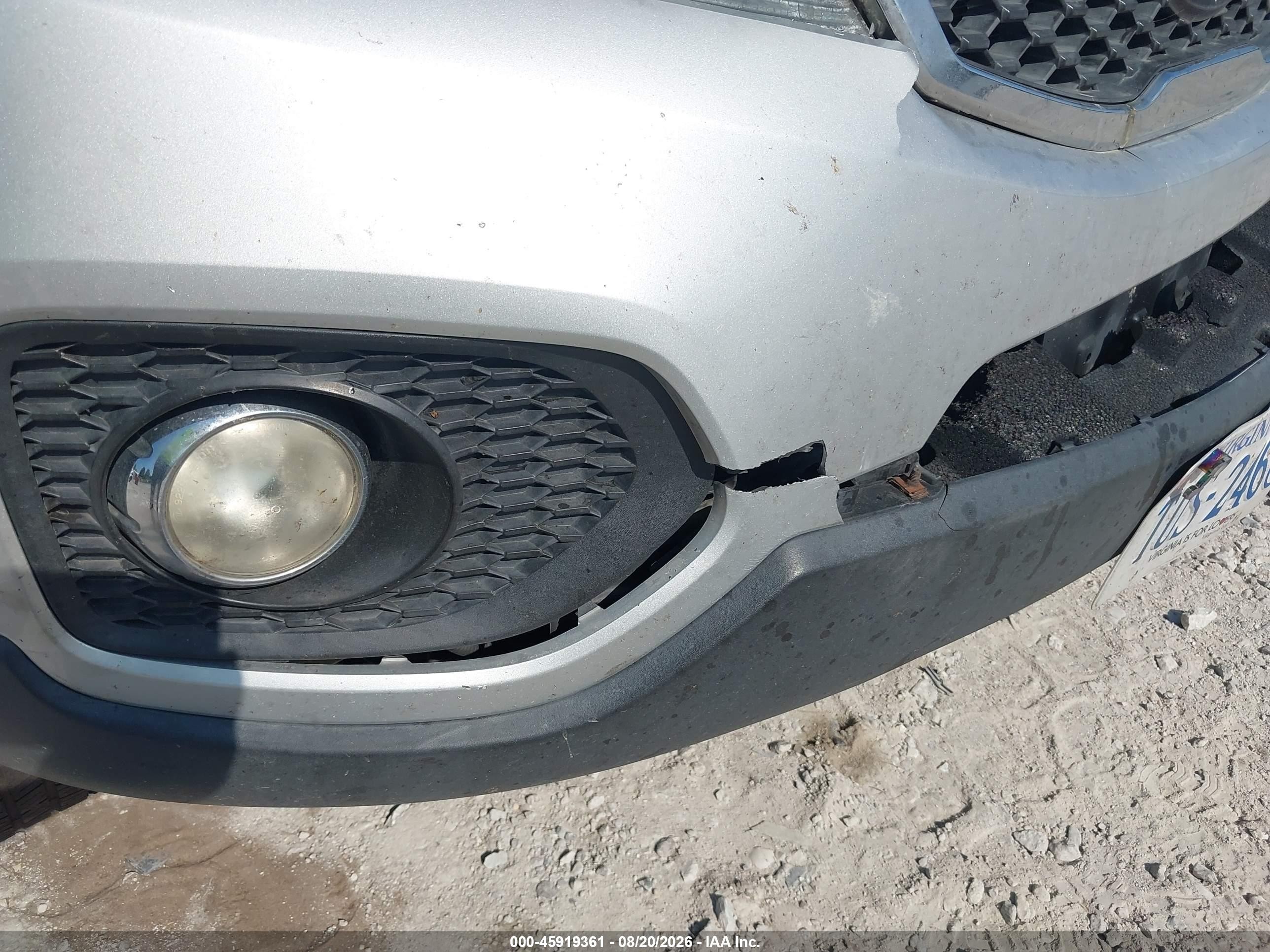 2011 Kia Sorento Ex V6 Серебряный vin: 5XYKU4A27BG013040