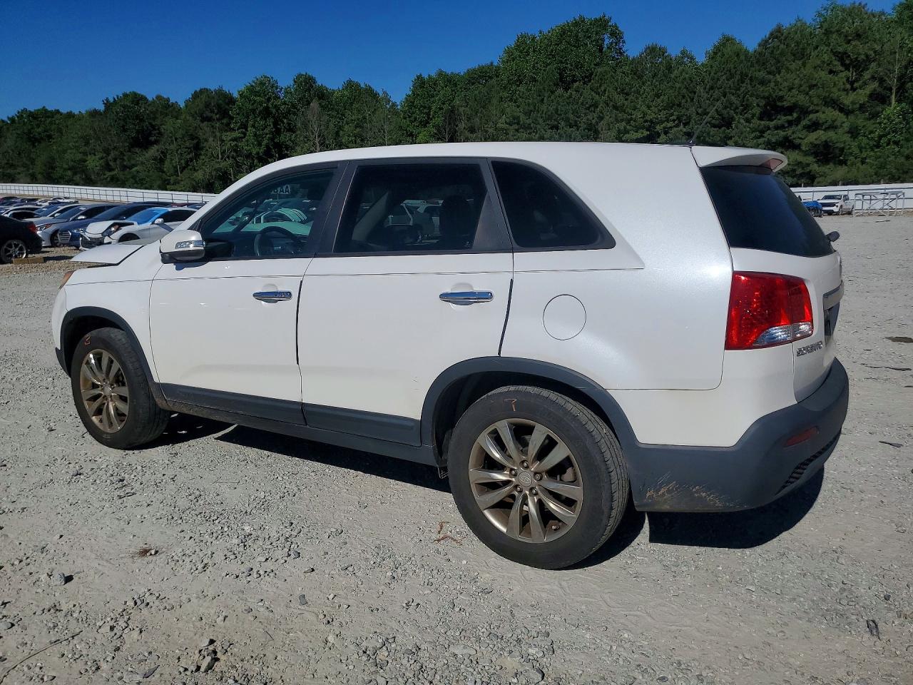 2011 Kia Sorento Ex White vin: 5XYKU4A27BG016259