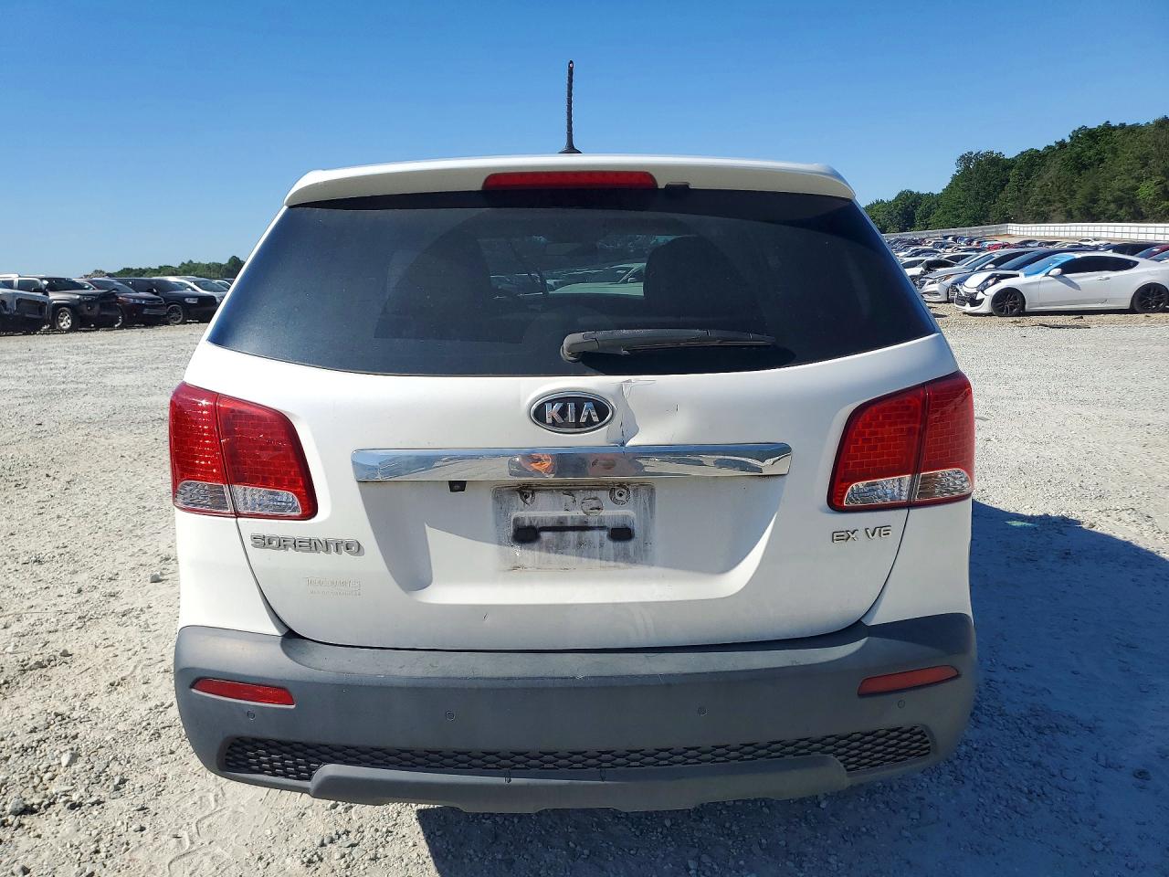 2011 Kia Sorento Ex White vin: 5XYKU4A27BG016259