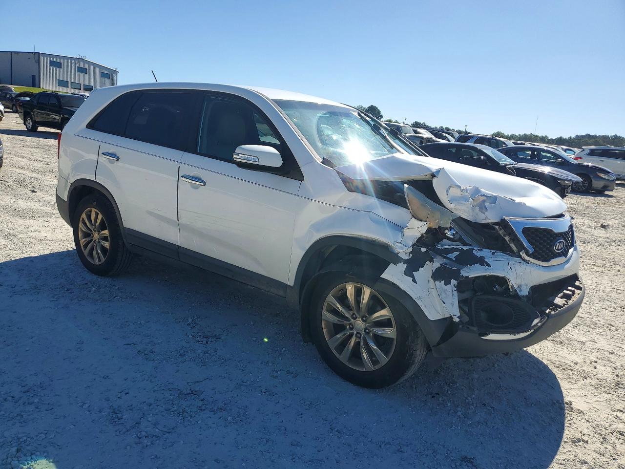 2011 Kia Sorento Ex White vin: 5XYKU4A27BG016259