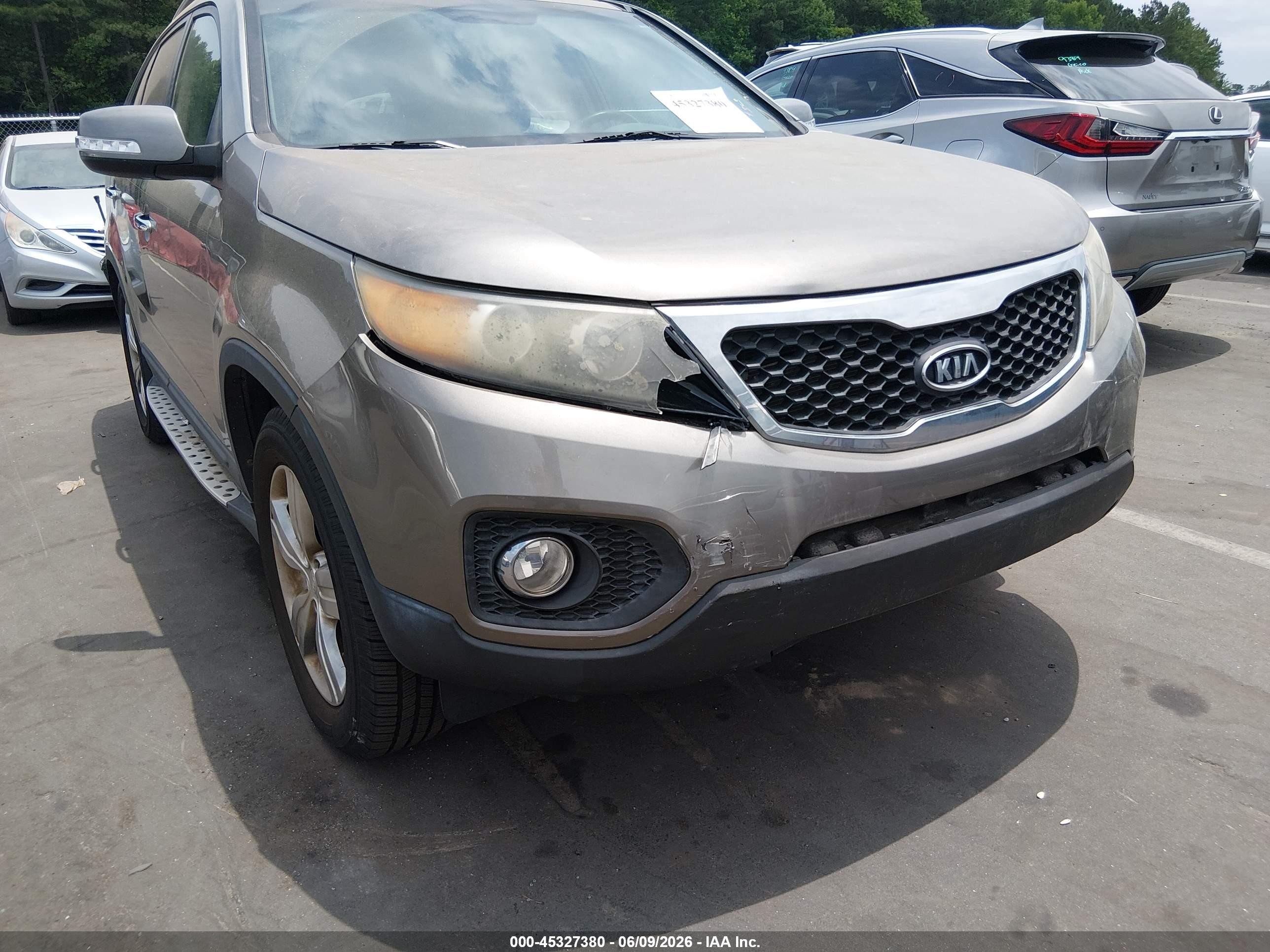 2012 Kia Sorento Ex V6 Серый vin: 5XYKU4A27CG198725