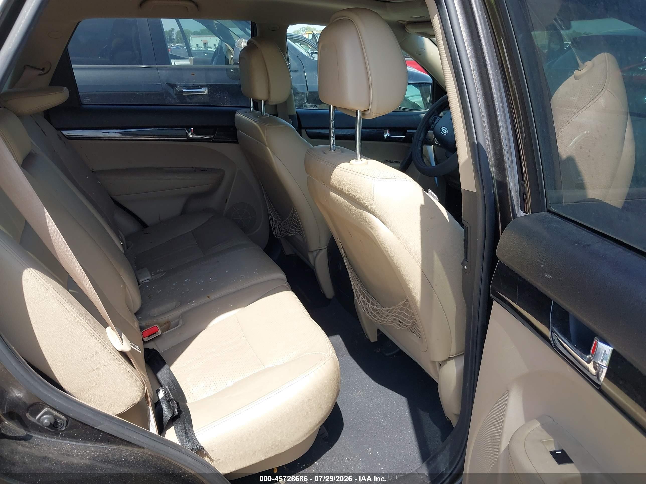2011 Kia Sorento Ex V6 Brown vin: 5XYKU4A29BG132286