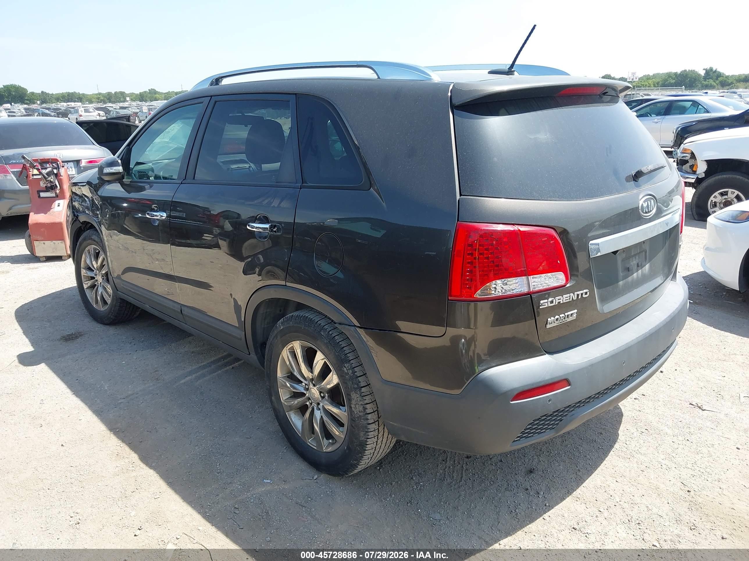 2011 Kia Sorento Ex V6 Brown vin: 5XYKU4A29BG132286
