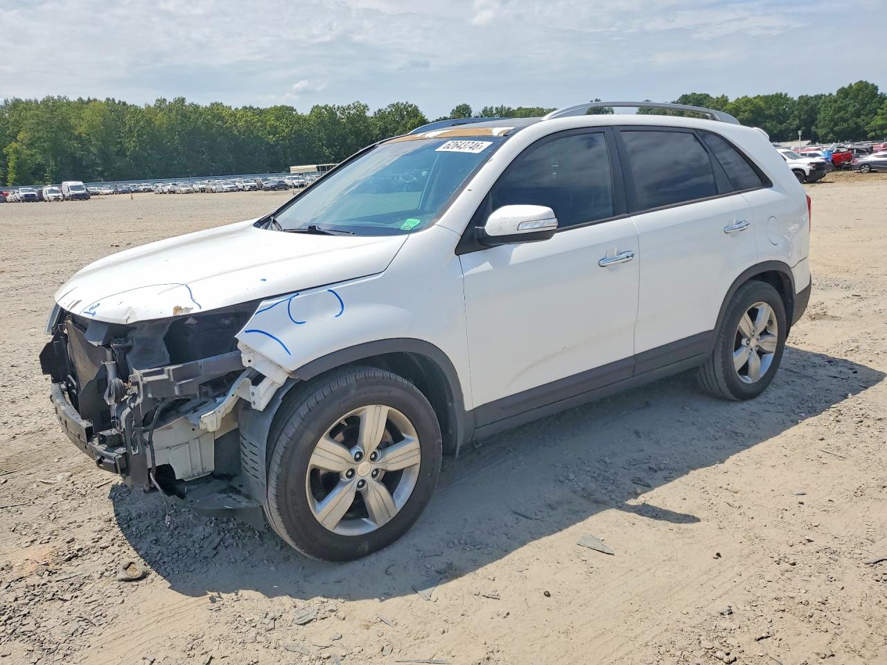 2013 Kia Sorento Ex Серебряный vin: 5XYKU4A29DG423650