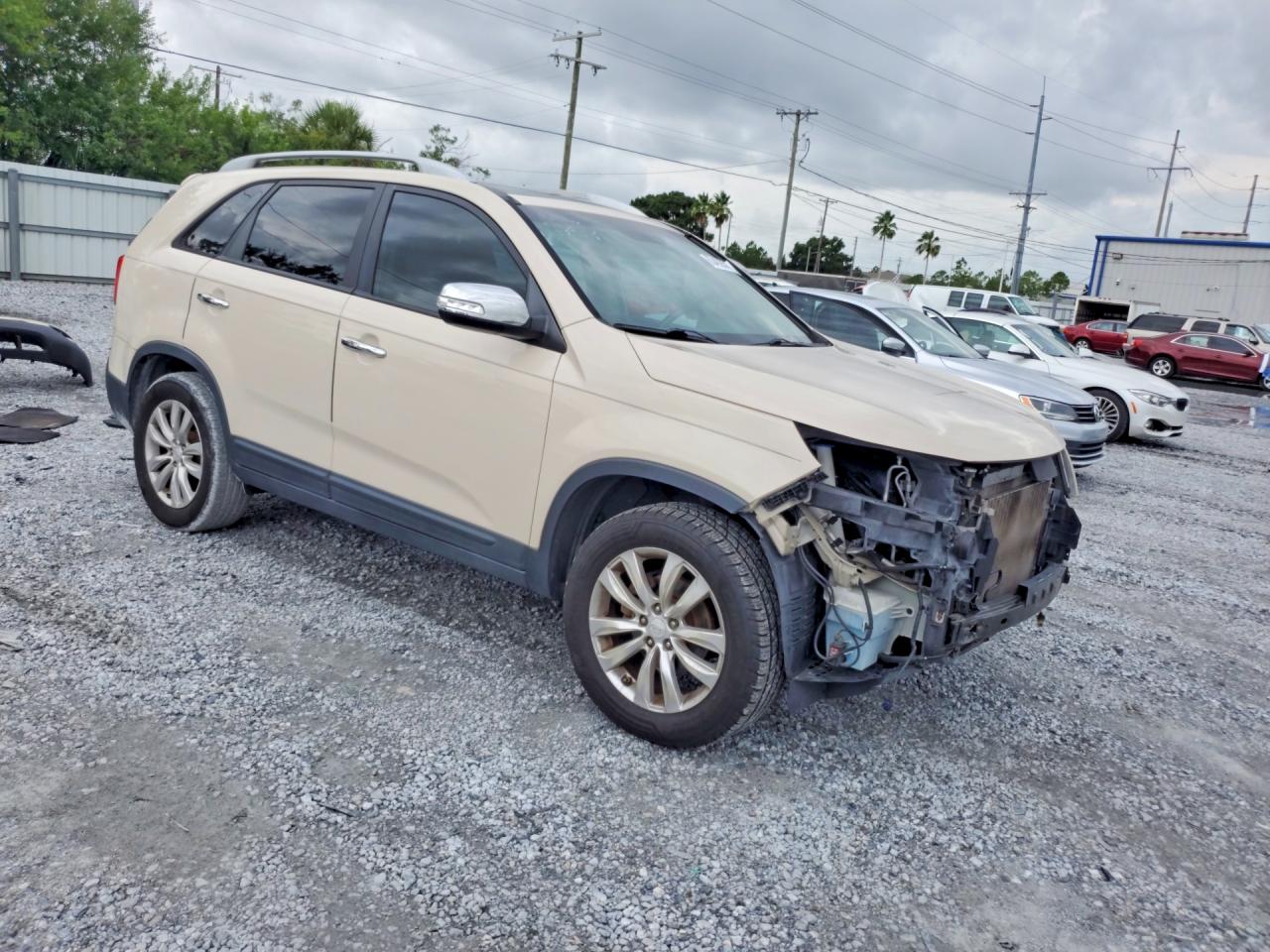 2011 Kia Sorento Ex Beige vin: 5XYKU4A2XBG028096