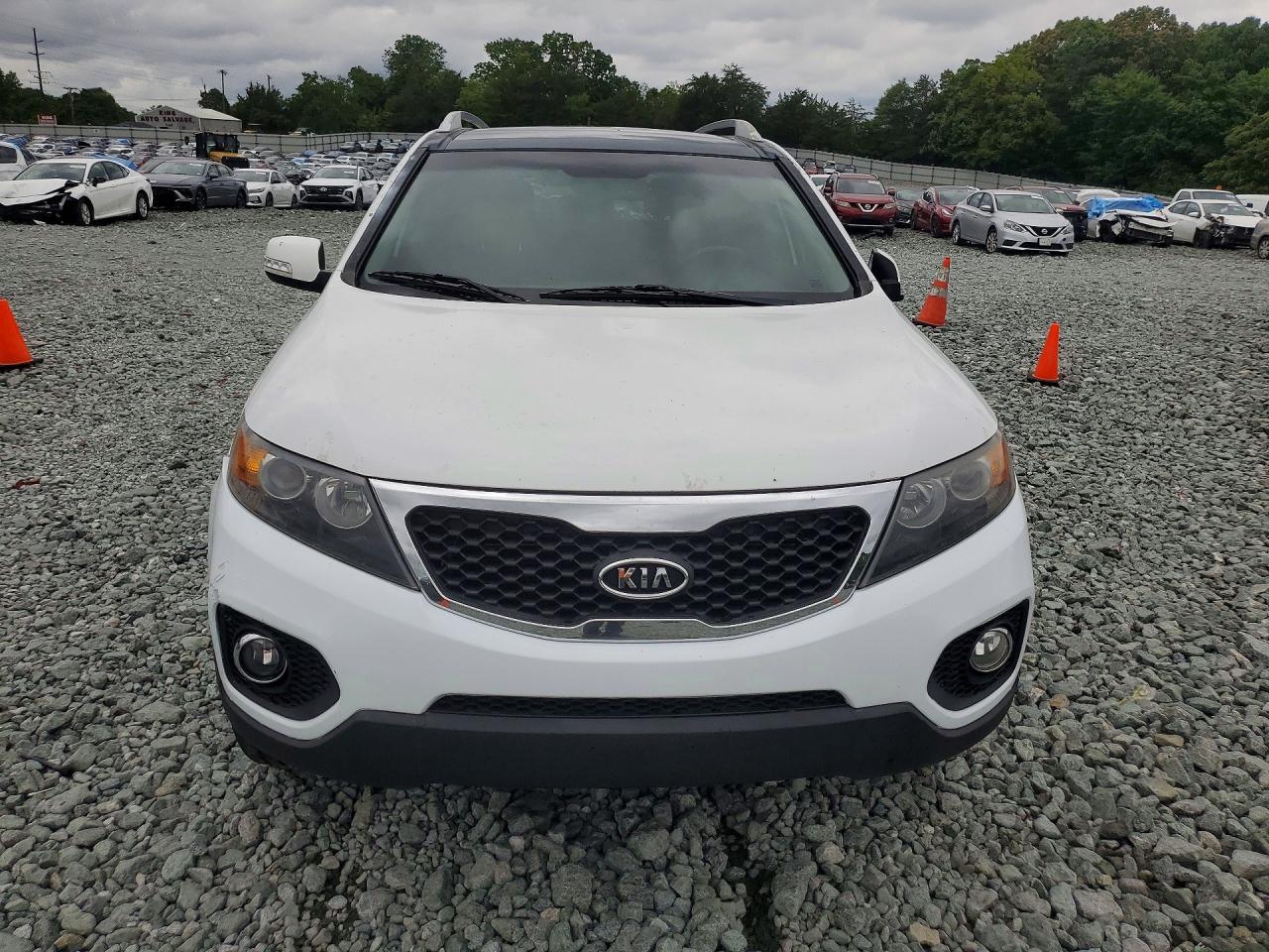 2013 Kia Sorento Ex White vin: 5XYKU4A2XDG330958