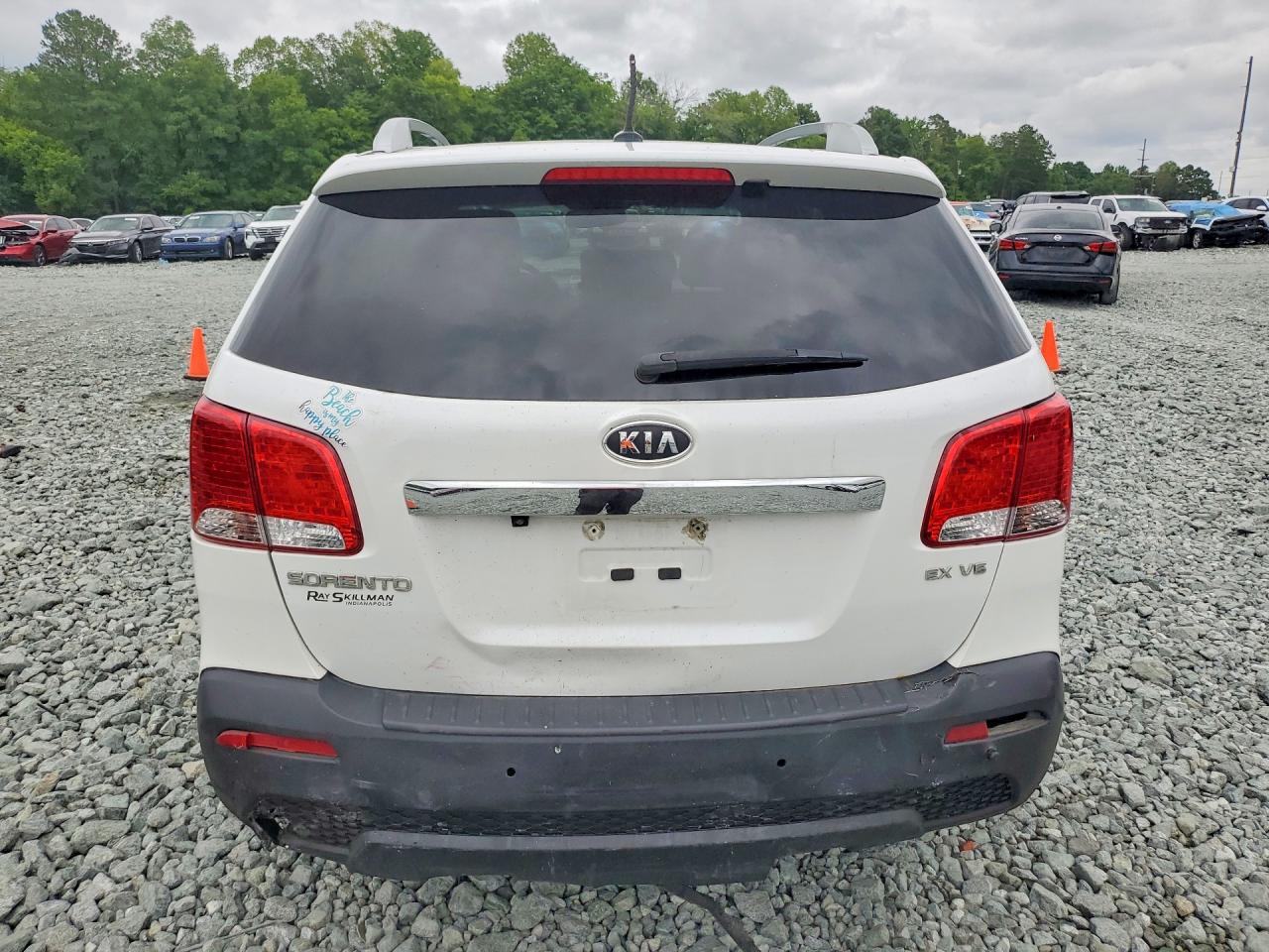 2013 Kia Sorento Ex White vin: 5XYKU4A2XDG330958