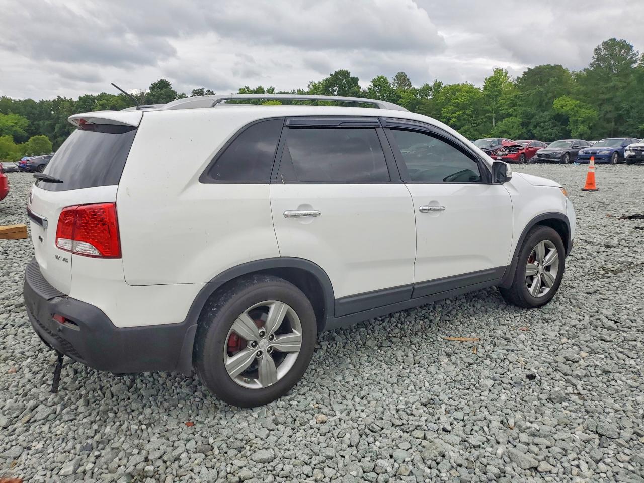 2013 Kia Sorento Ex White vin: 5XYKU4A2XDG330958