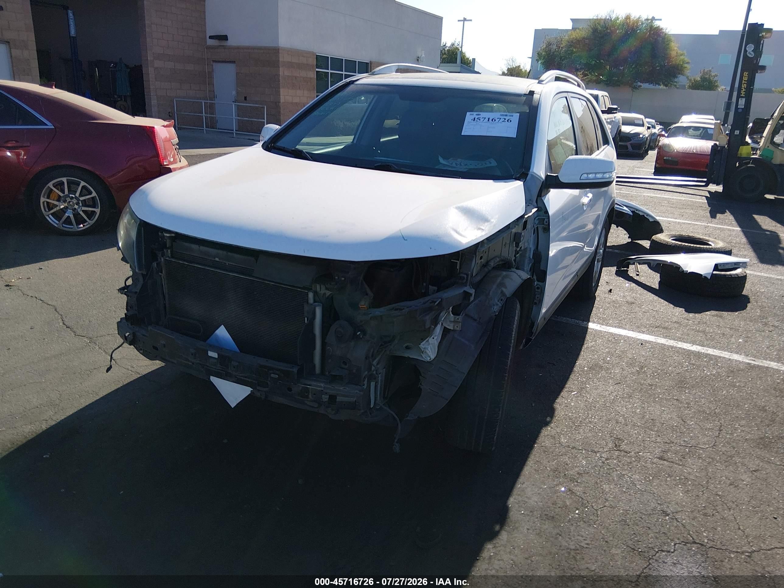 2013 Kia Sorento Ex V6 Белый vin: 5XYKU4A2XDG356444