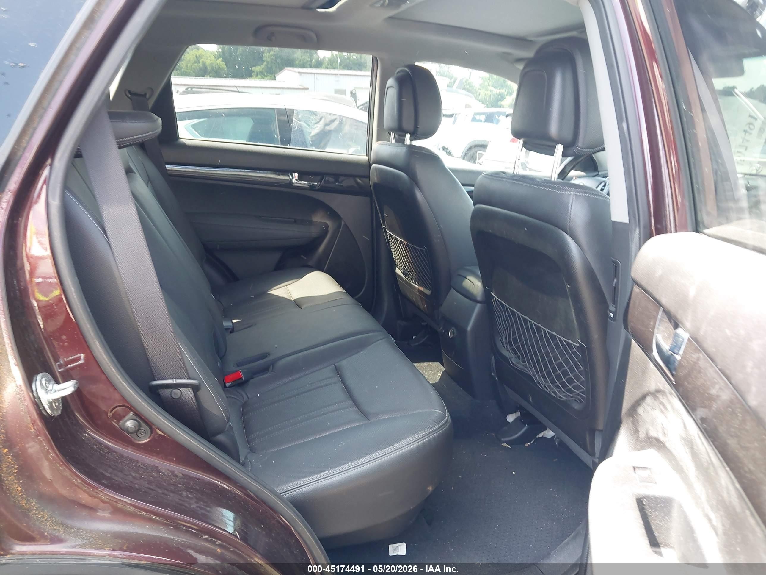 2013 Kia Sorento Ex V6 Burgundy vin: 5XYKU4A2XDG391307