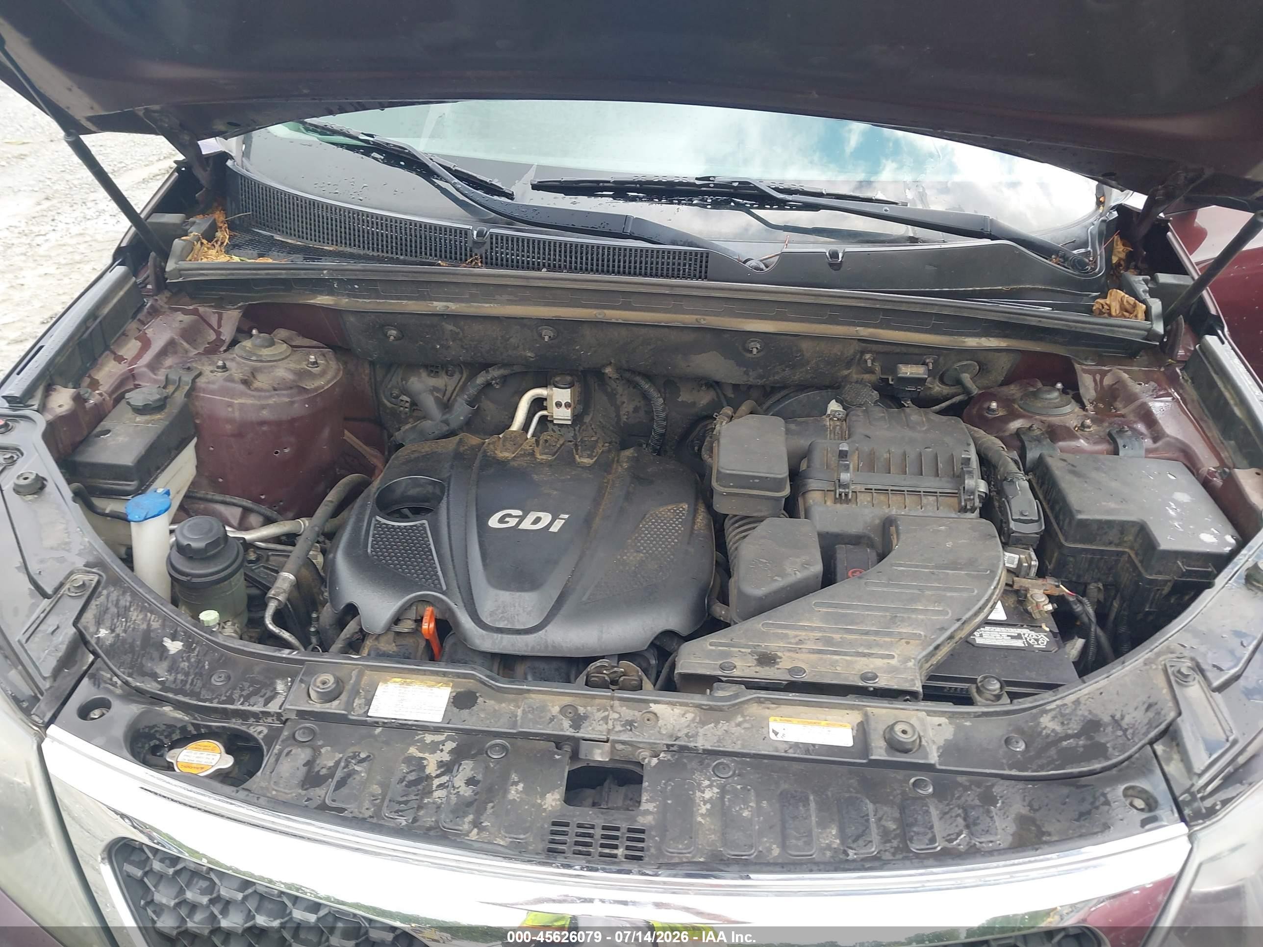 2012 Kia Sorento Ex Бордовый vin: 5XYKU4A60CG267788