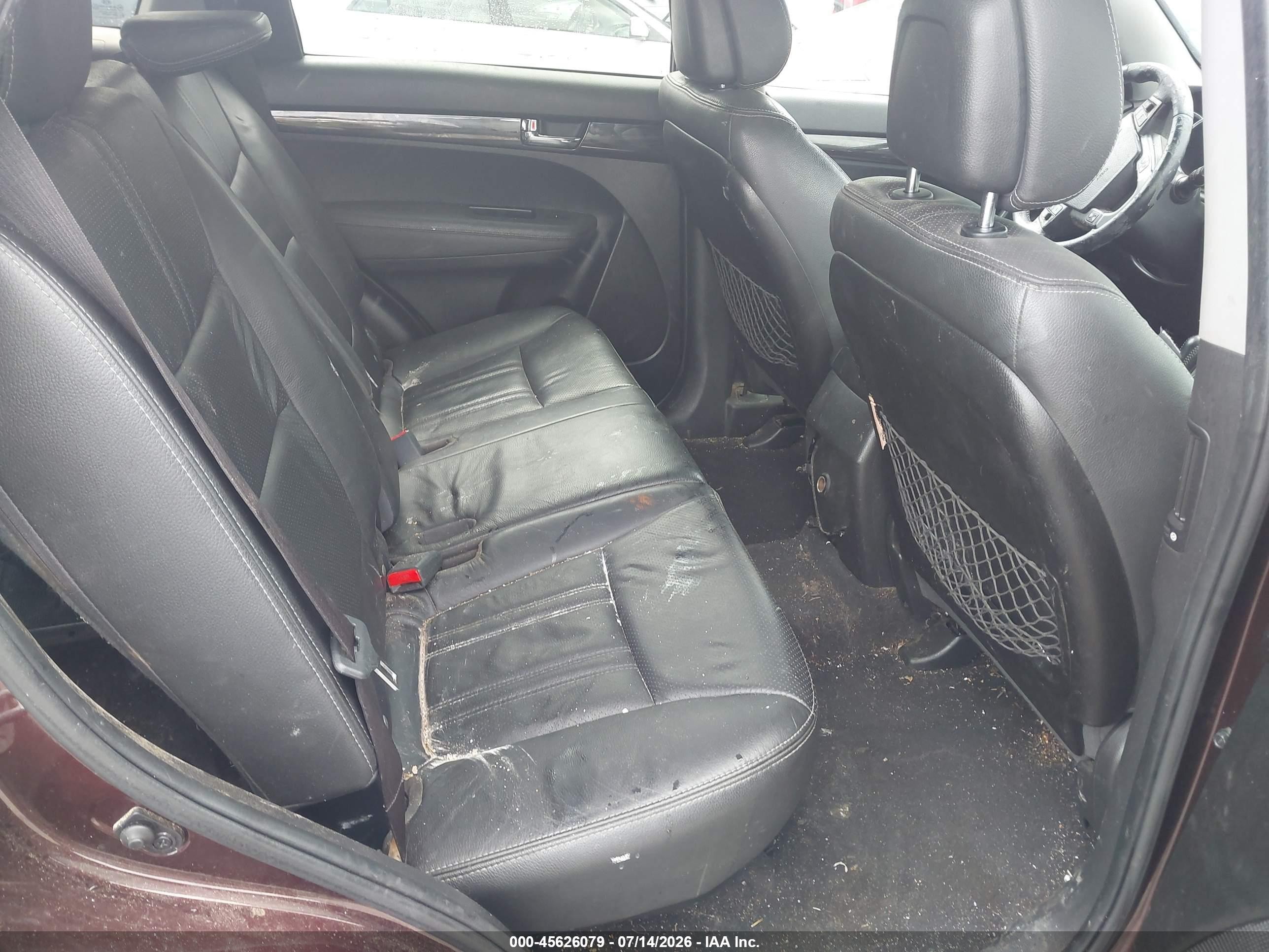 2012 Kia Sorento Ex Бордовый vin: 5XYKU4A60CG267788