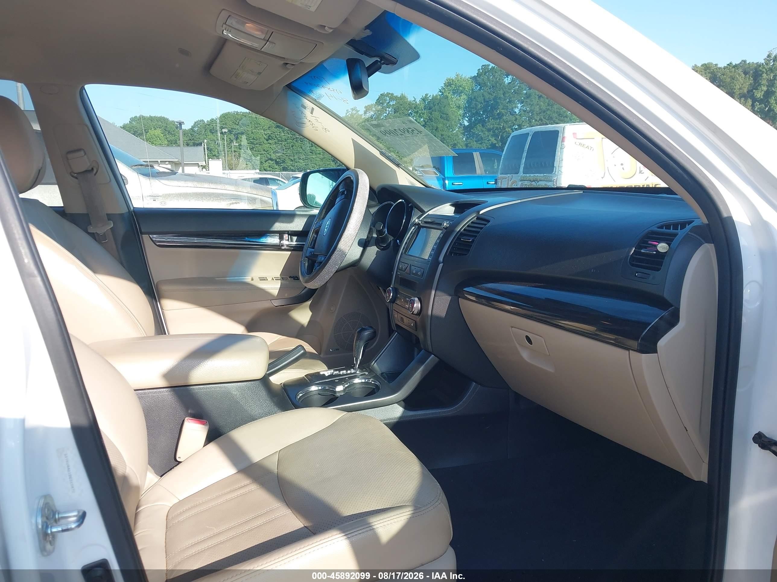 2013 Kia Sorento Ex White vin: 5XYKU4A61DG310472