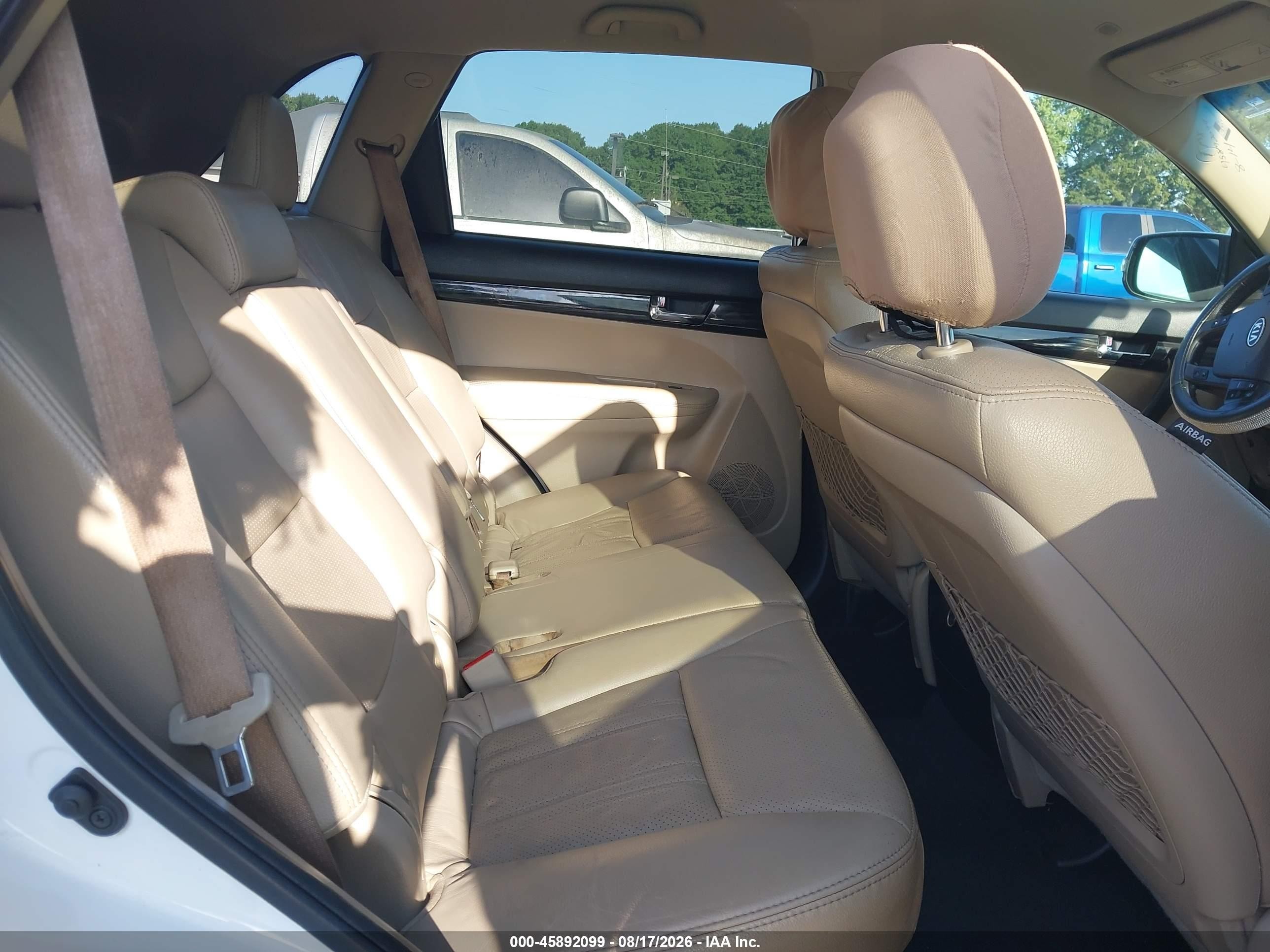 2013 Kia Sorento Ex White vin: 5XYKU4A61DG310472