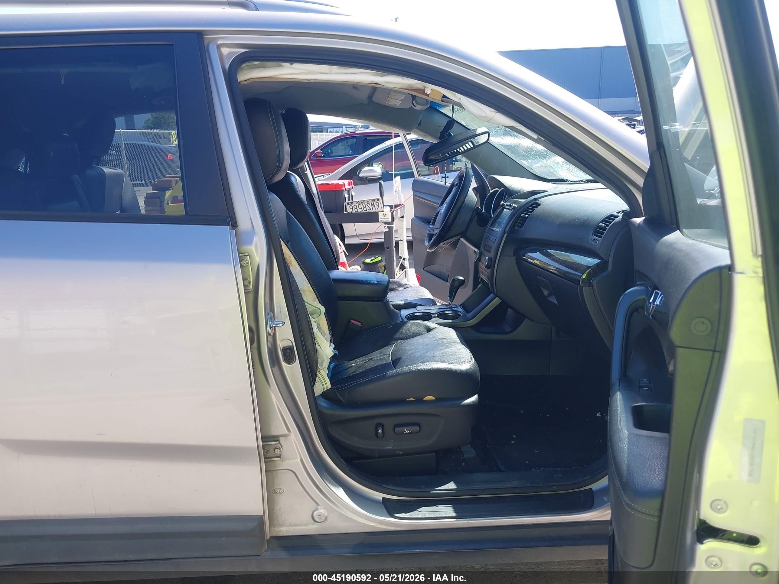 2013 Kia Sorento Ex Silver vin: 5XYKU4A61DG341902