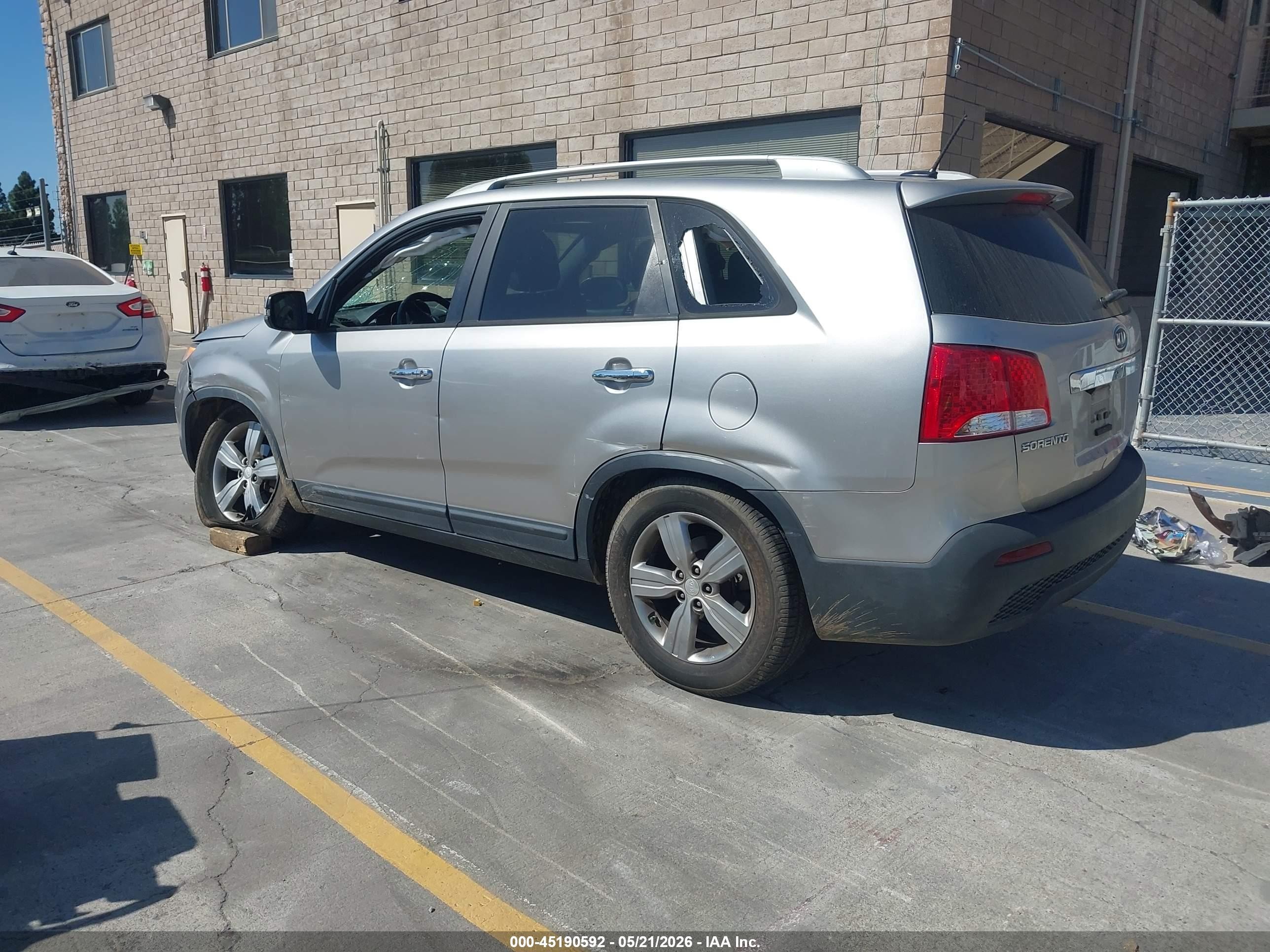 2013 Kia Sorento Ex Silver vin: 5XYKU4A61DG341902