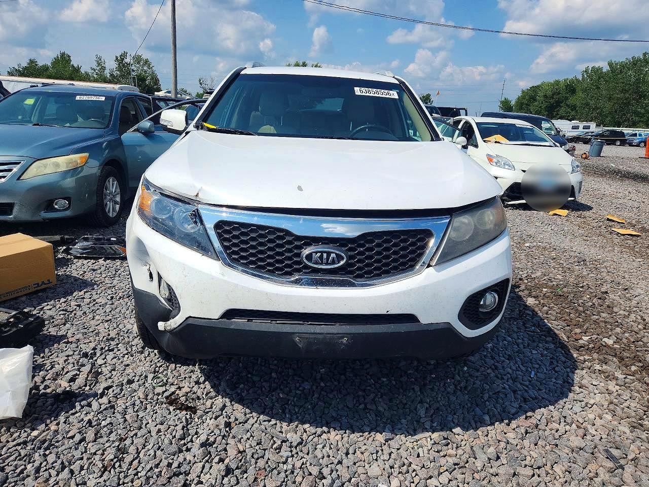 2012 Kia Sorento Ex White vin: 5XYKU4A63CG290739