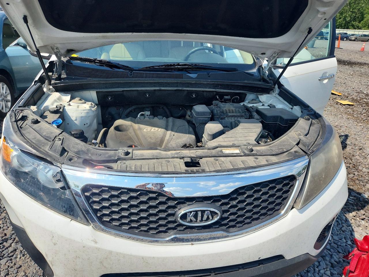 2012 Kia Sorento Ex White vin: 5XYKU4A63CG290739