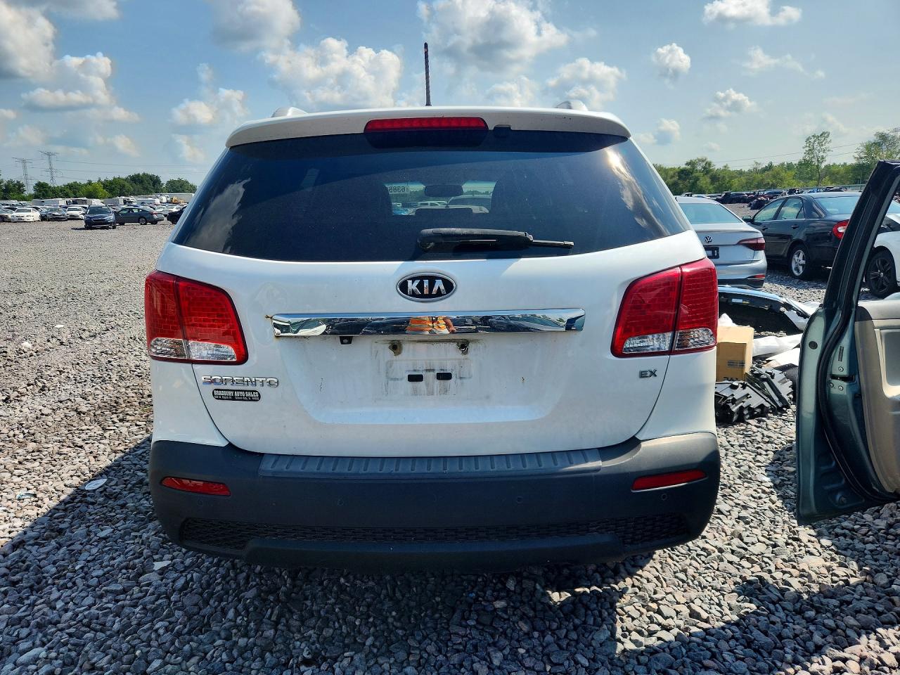 2012 Kia Sorento Ex White vin: 5XYKU4A63CG290739