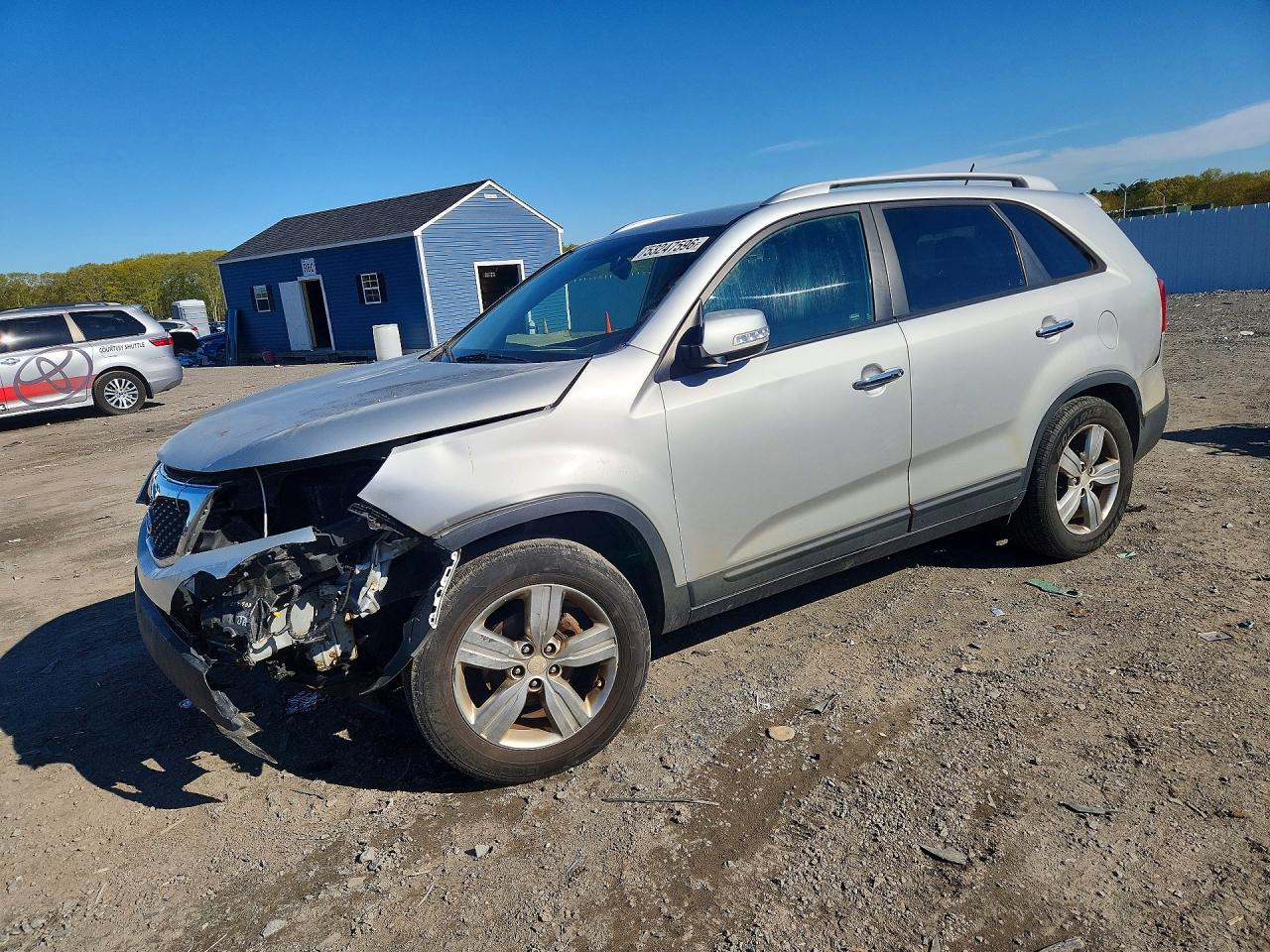 2013 Kia Sorento Ex Silver vin: 5XYKU4A63DG389031