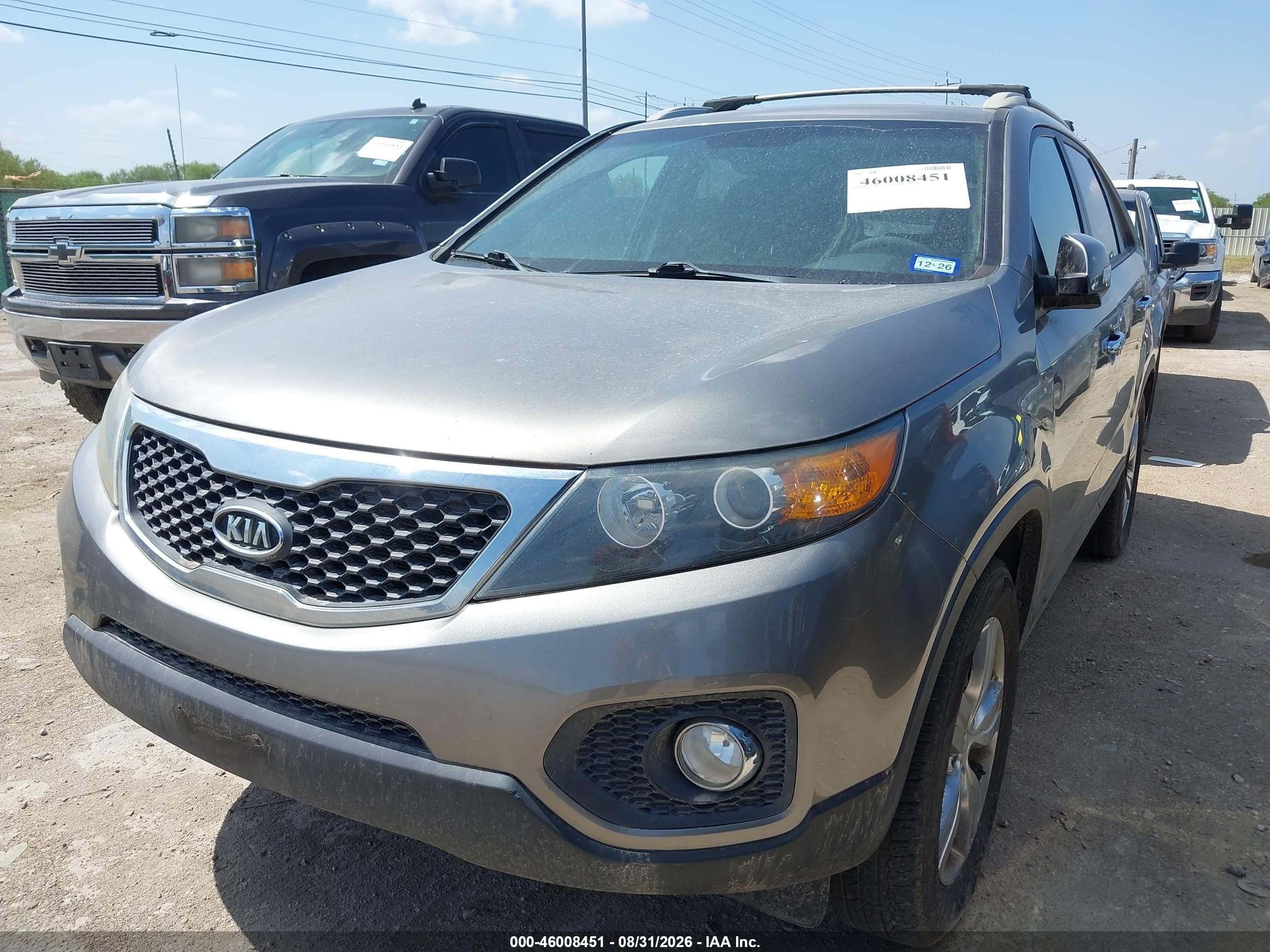 2012 Kia Sorento Ex Gray vin: 5XYKU4A65CG276874