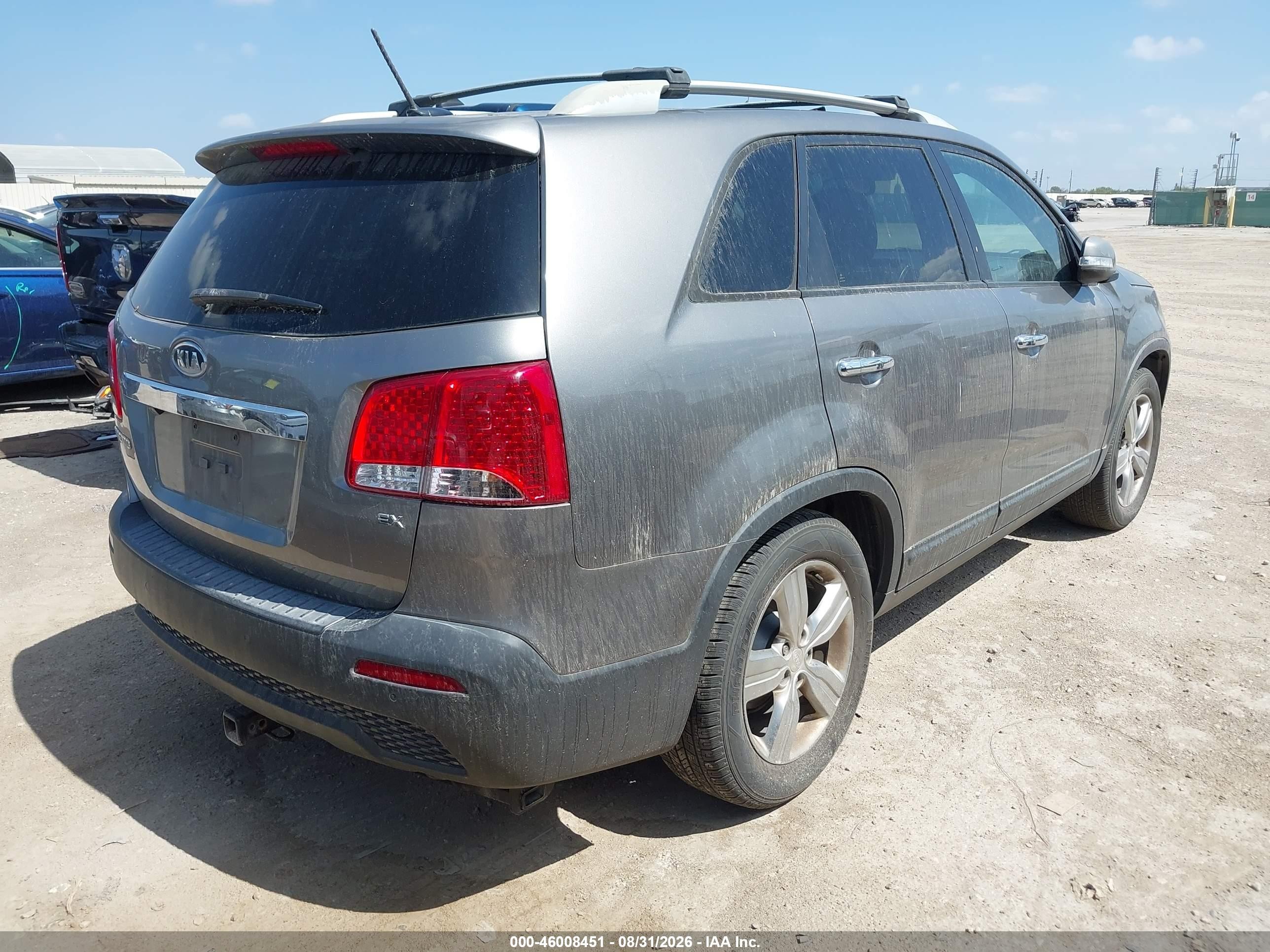 2012 Kia Sorento Ex Gray vin: 5XYKU4A65CG276874
