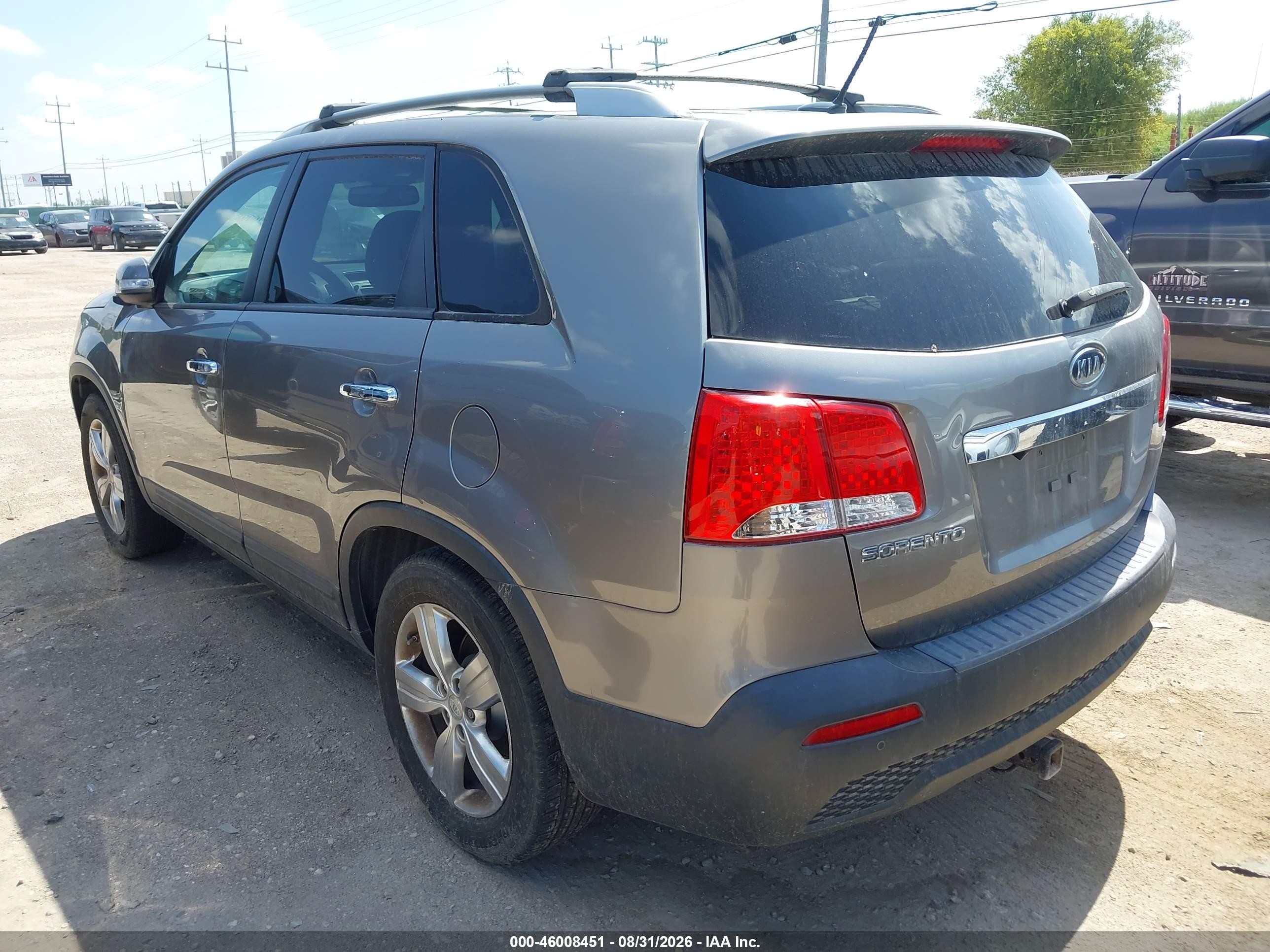 2012 Kia Sorento Ex Gray vin: 5XYKU4A65CG276874