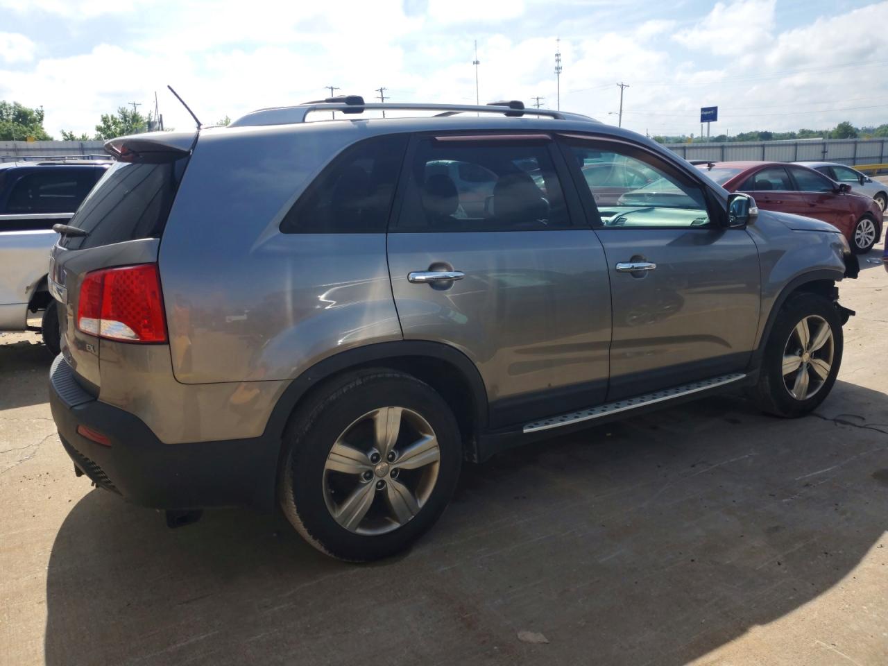 2013 Kia Sorento Ex Gray vin: 5XYKU4A65DG335357