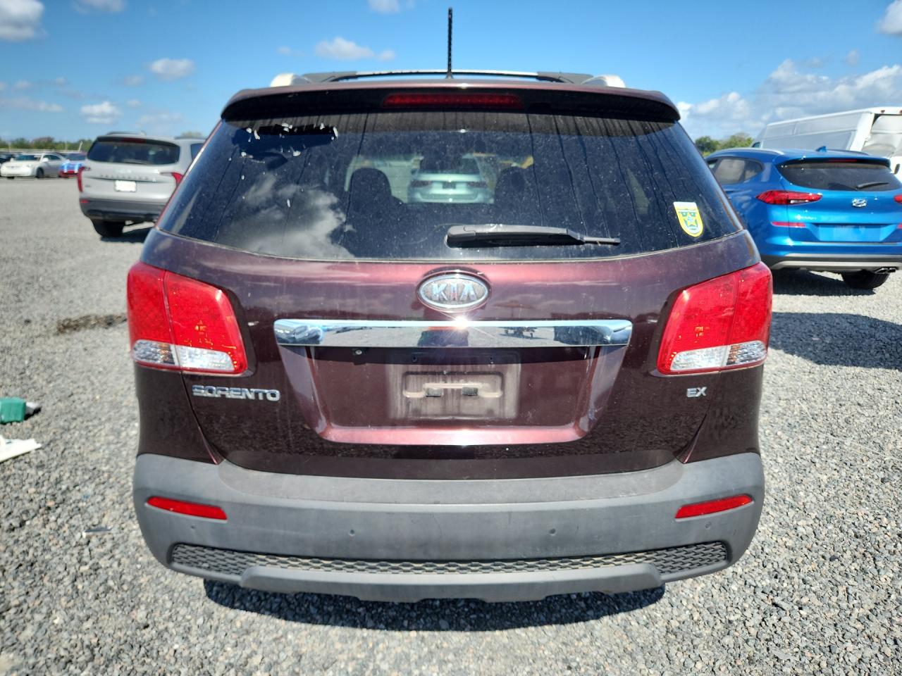 2012 Kia Sorento Ex Бордовый vin: 5XYKU4A66CG244306