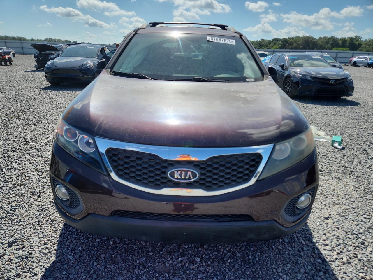 2012 Kia Sorento Ex Бордовый vin: 5XYKU4A66CG244306