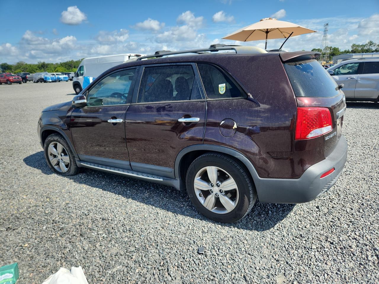 2012 Kia Sorento Ex Бордовый vin: 5XYKU4A66CG244306