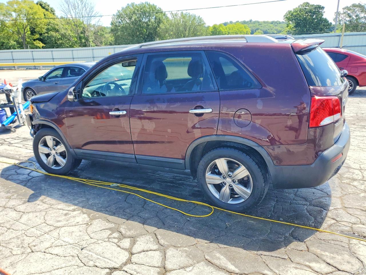 2013 Kia Sorento Ex Burgundy vin: 5XYKU4A67DG395804