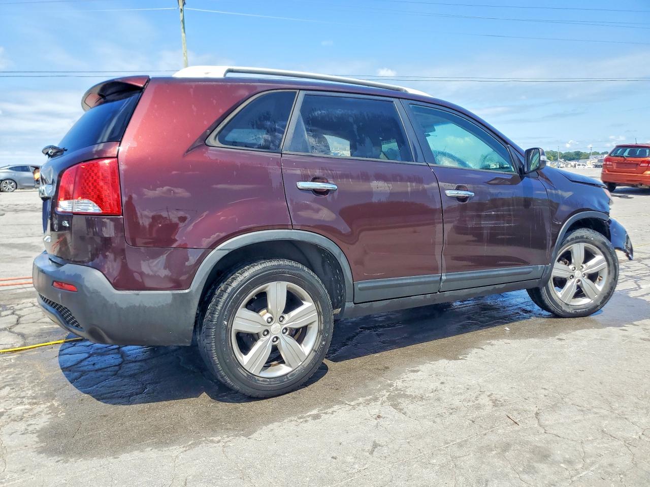 2013 Kia Sorento Ex Burgundy vin: 5XYKU4A67DG395804
