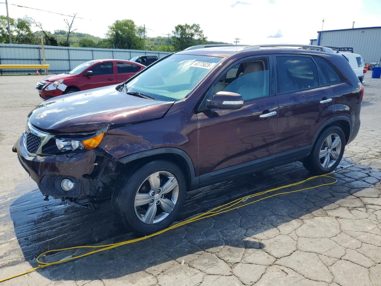 2013 Kia Sorento Ex Burgundy vin: 5XYKU4A67DG395804