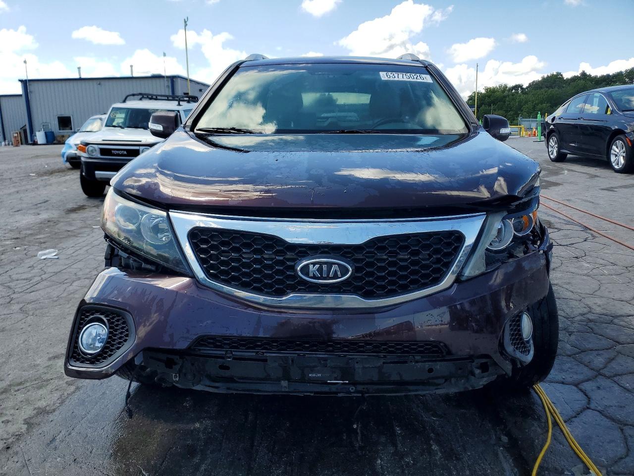 2013 Kia Sorento Ex Burgundy vin: 5XYKU4A67DG395804