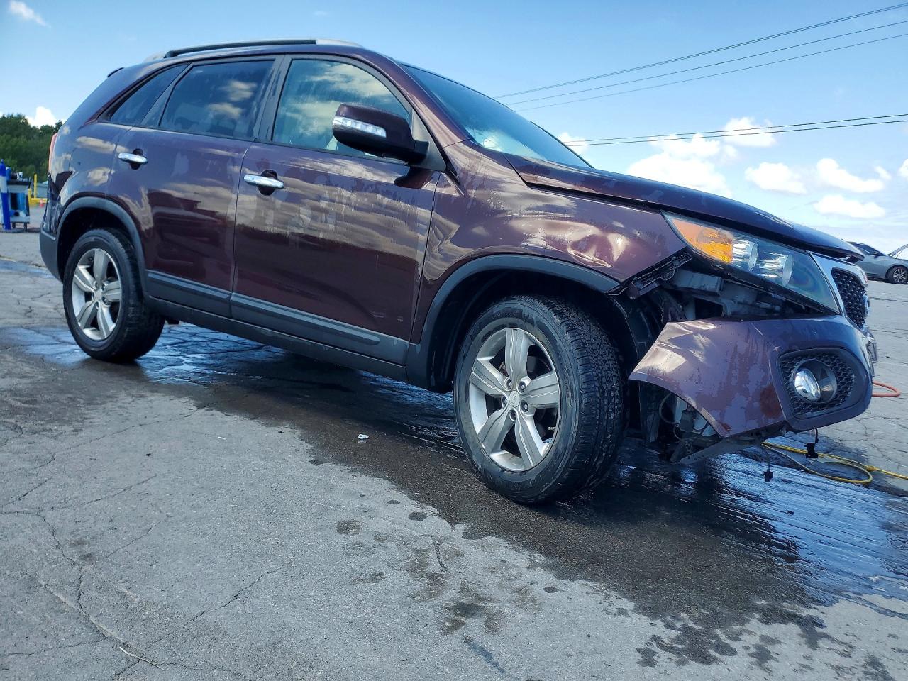2013 Kia Sorento Ex Burgundy vin: 5XYKU4A67DG395804