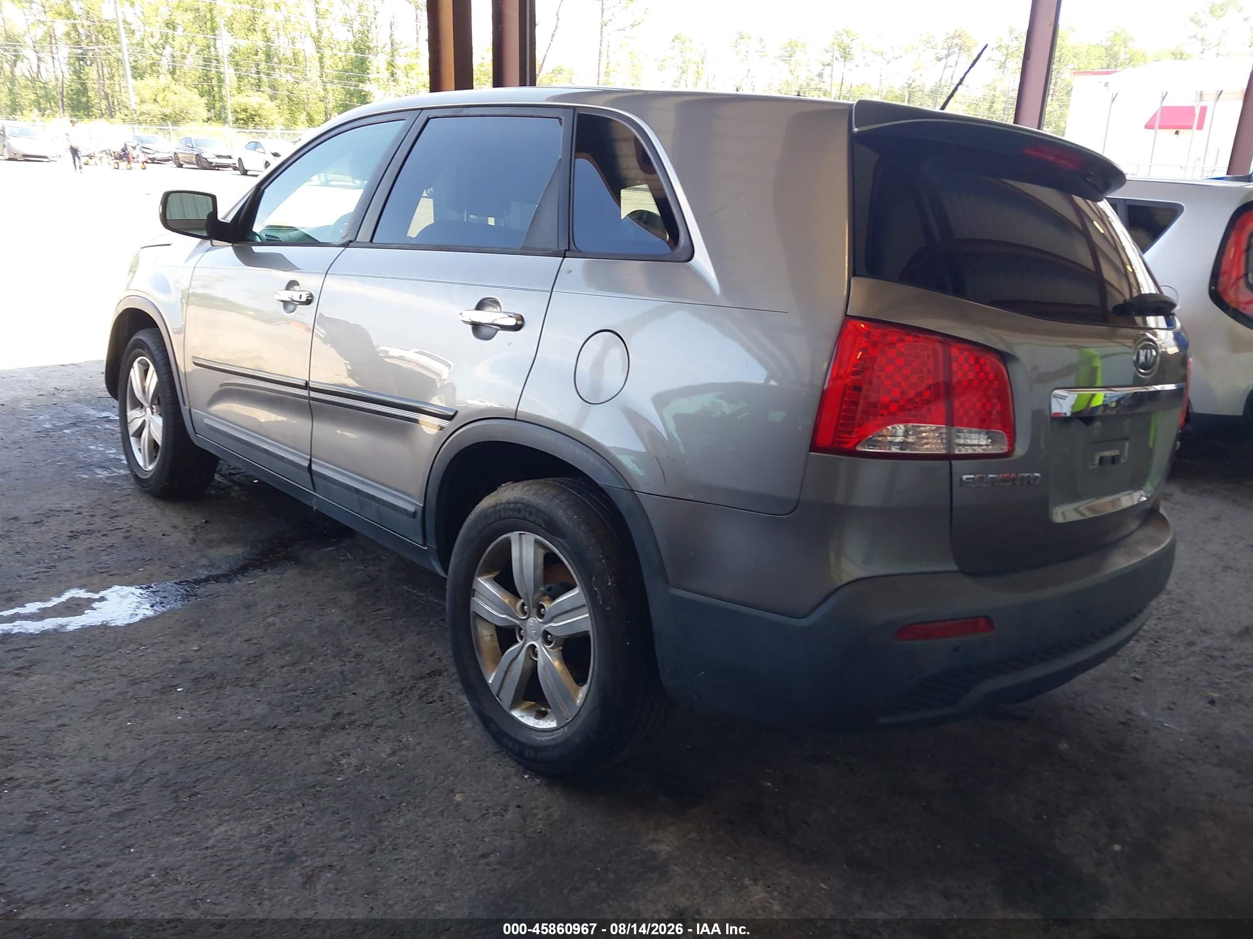 2013 Kia Sorento Ex Silver vin: 5XYKU4A69DG321476