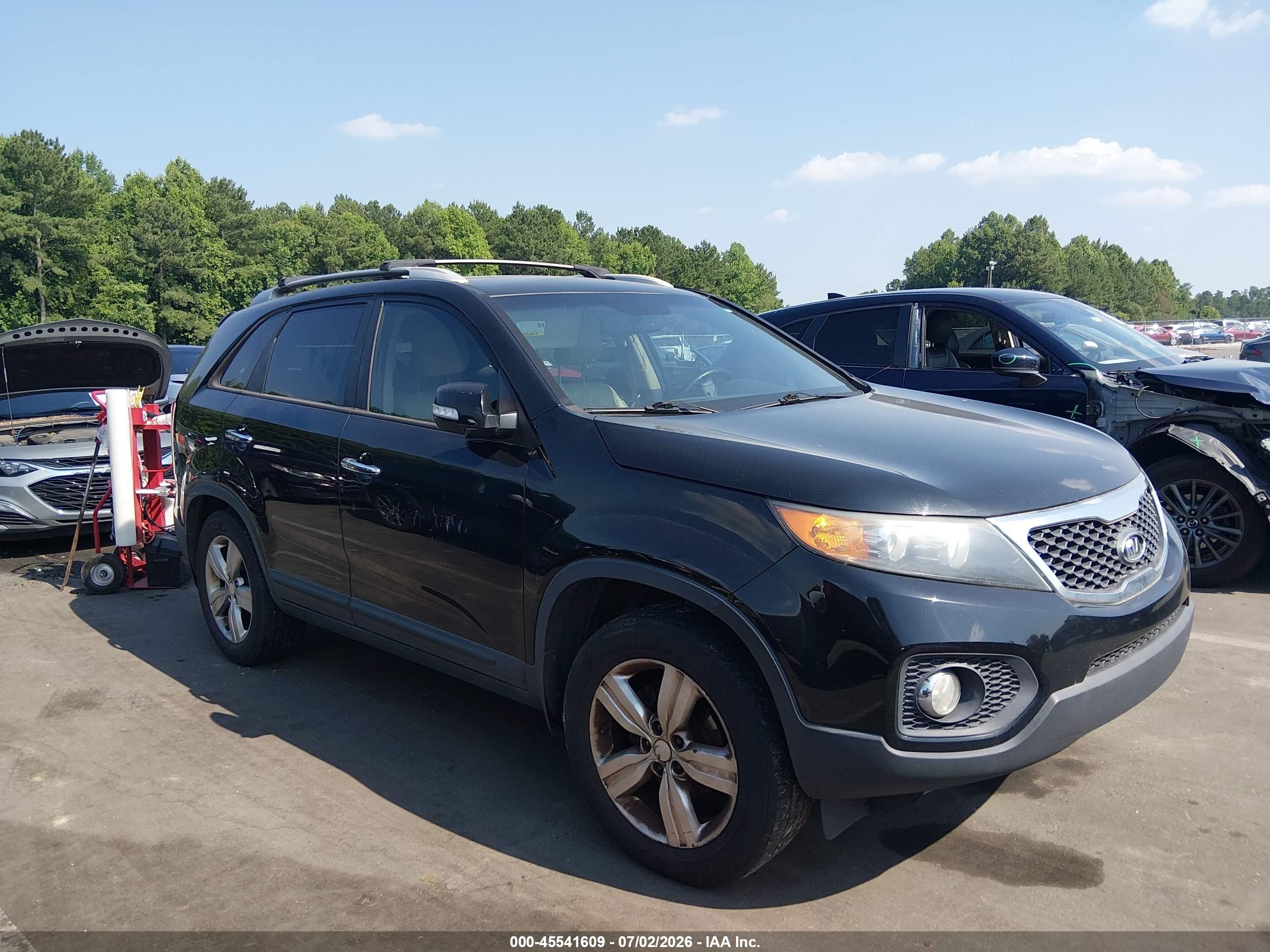 2013 Kia Sorento Ex Черный vin: 5XYKU4A69DG333420