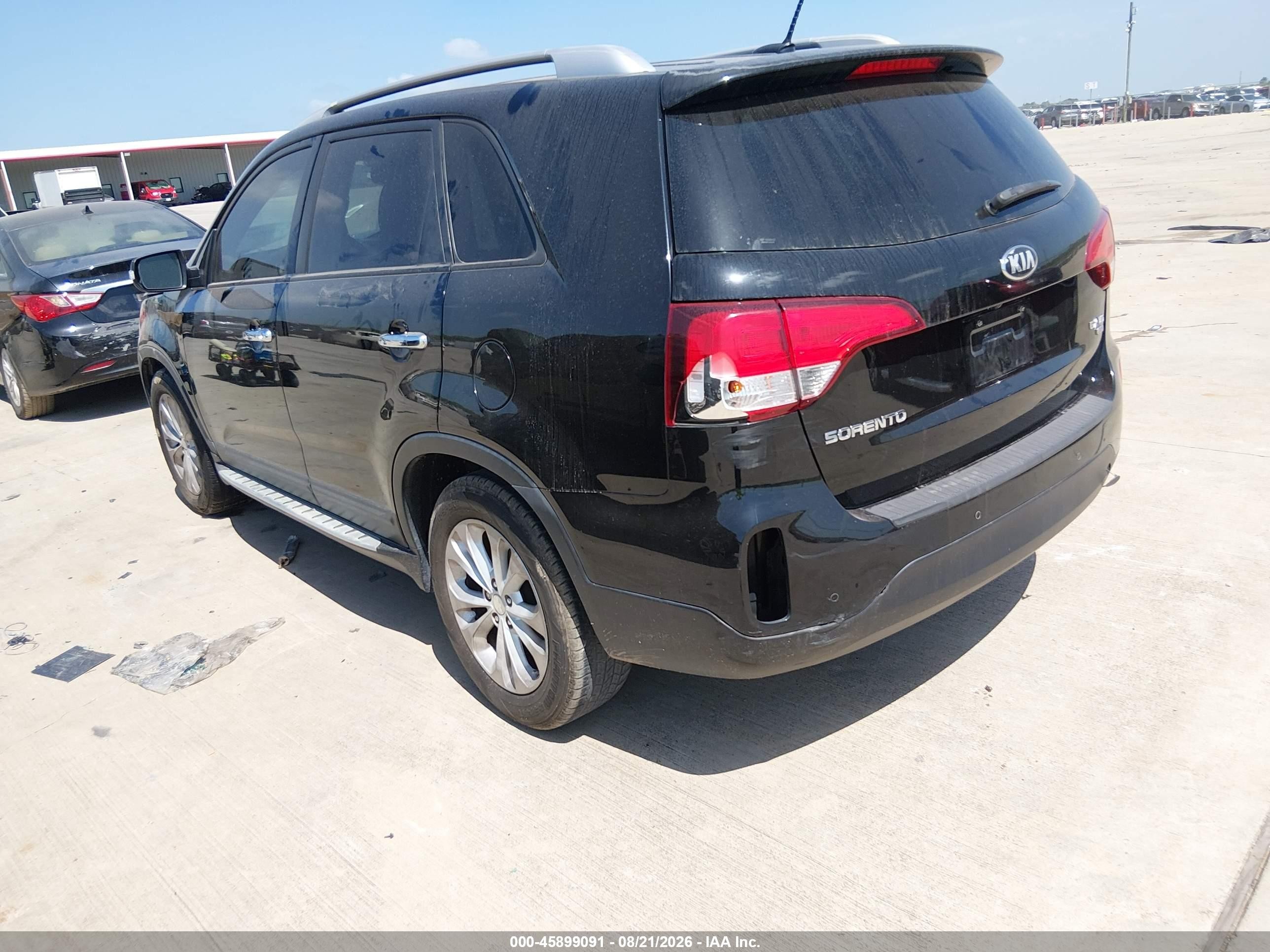 2014 Kia Sorento Ex V6 Черный vin: 5XYKU4A71EG492846