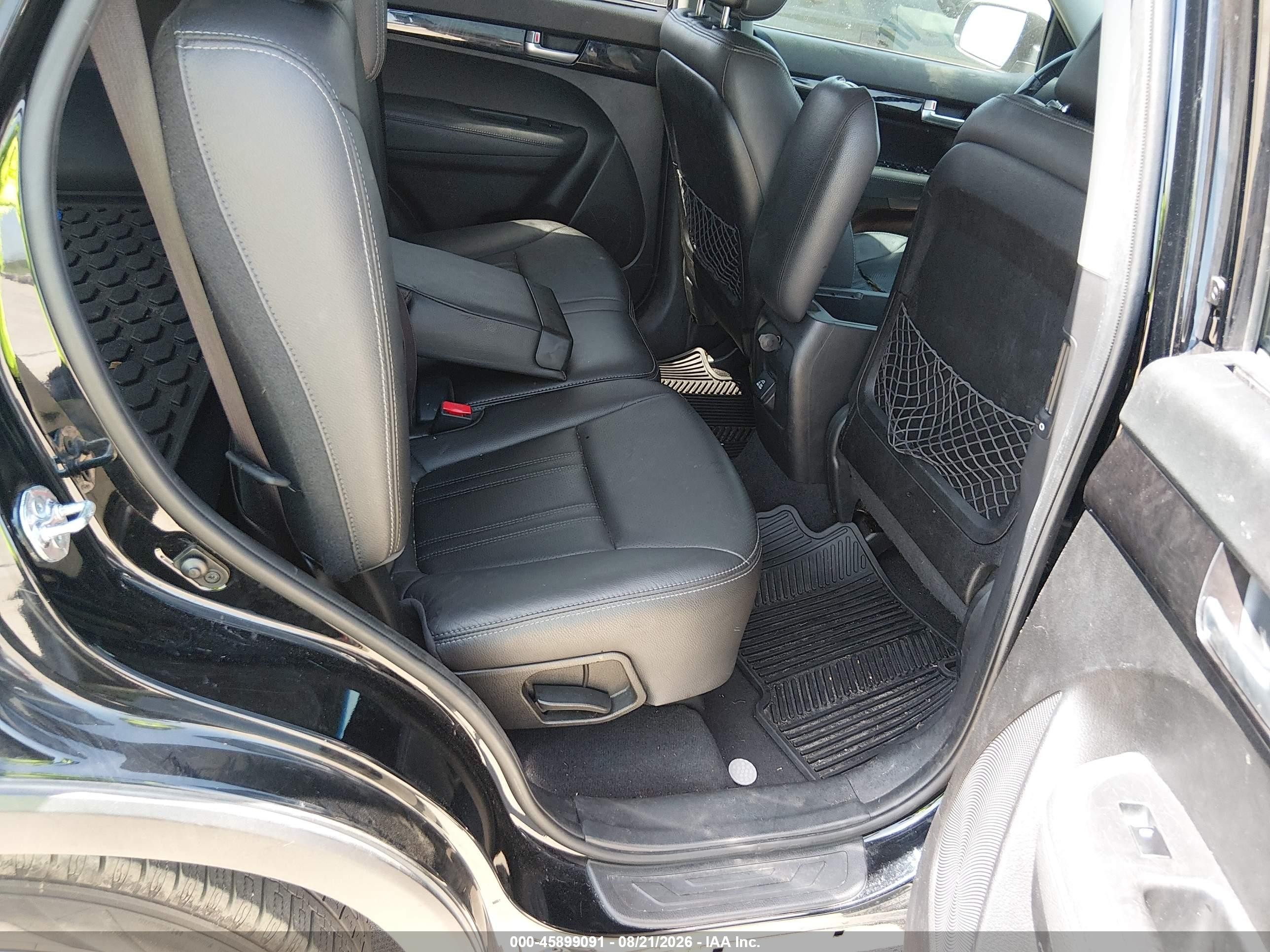 2014 Kia Sorento Ex V6 Черный vin: 5XYKU4A71EG492846